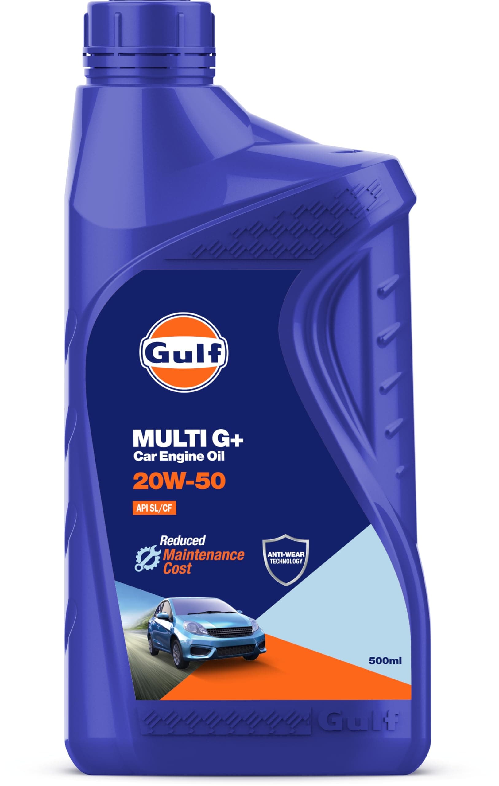 MULTI G+ 20W50 API SL/CF | Anti-wear technology | Petrol, Diesel Passenger Cars | 4 Wheeler High Performance Engine Oil [500 ml]