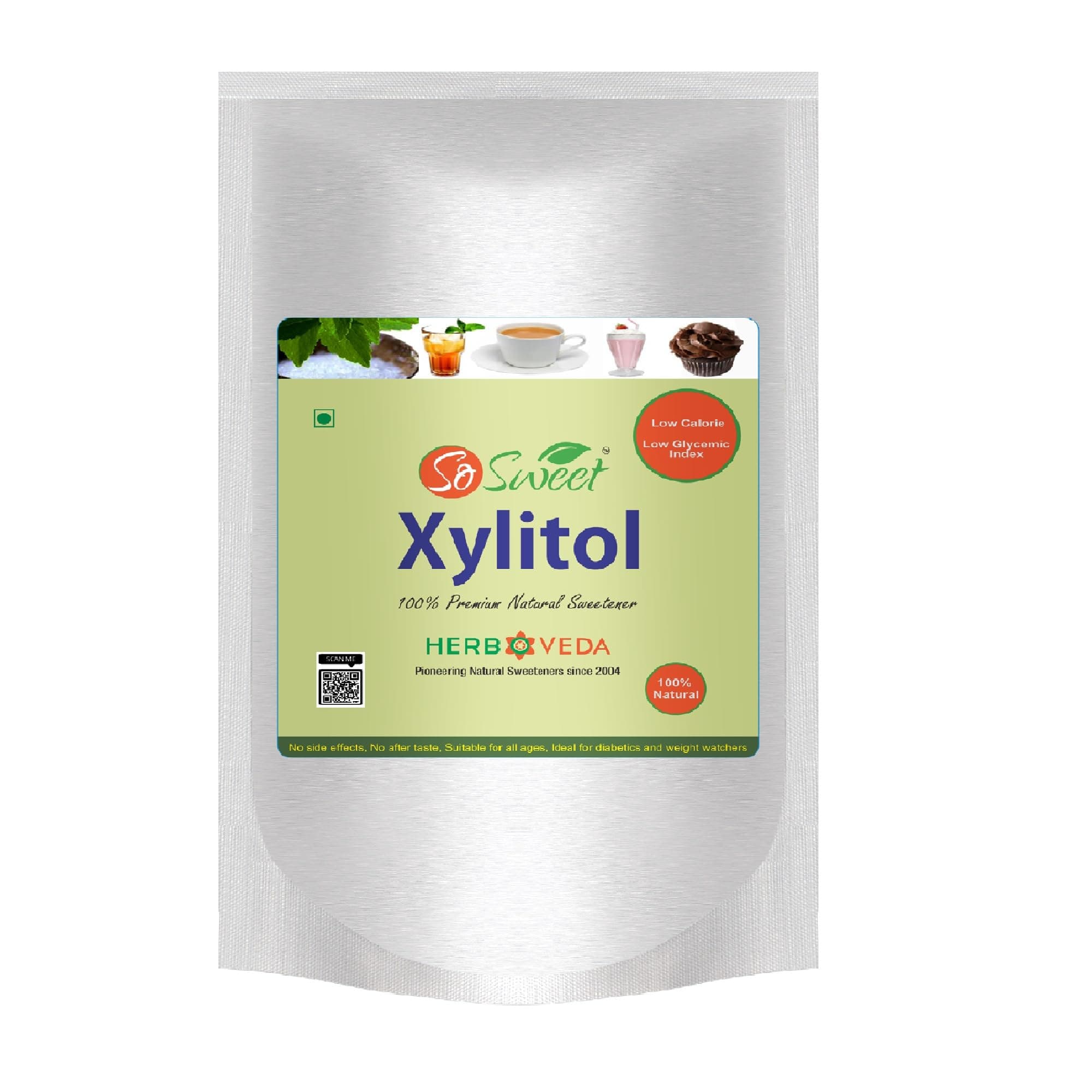 Xylitol Natural Sugar Free Sweetener 1Kg | 100% Natural | Low GI Sugar