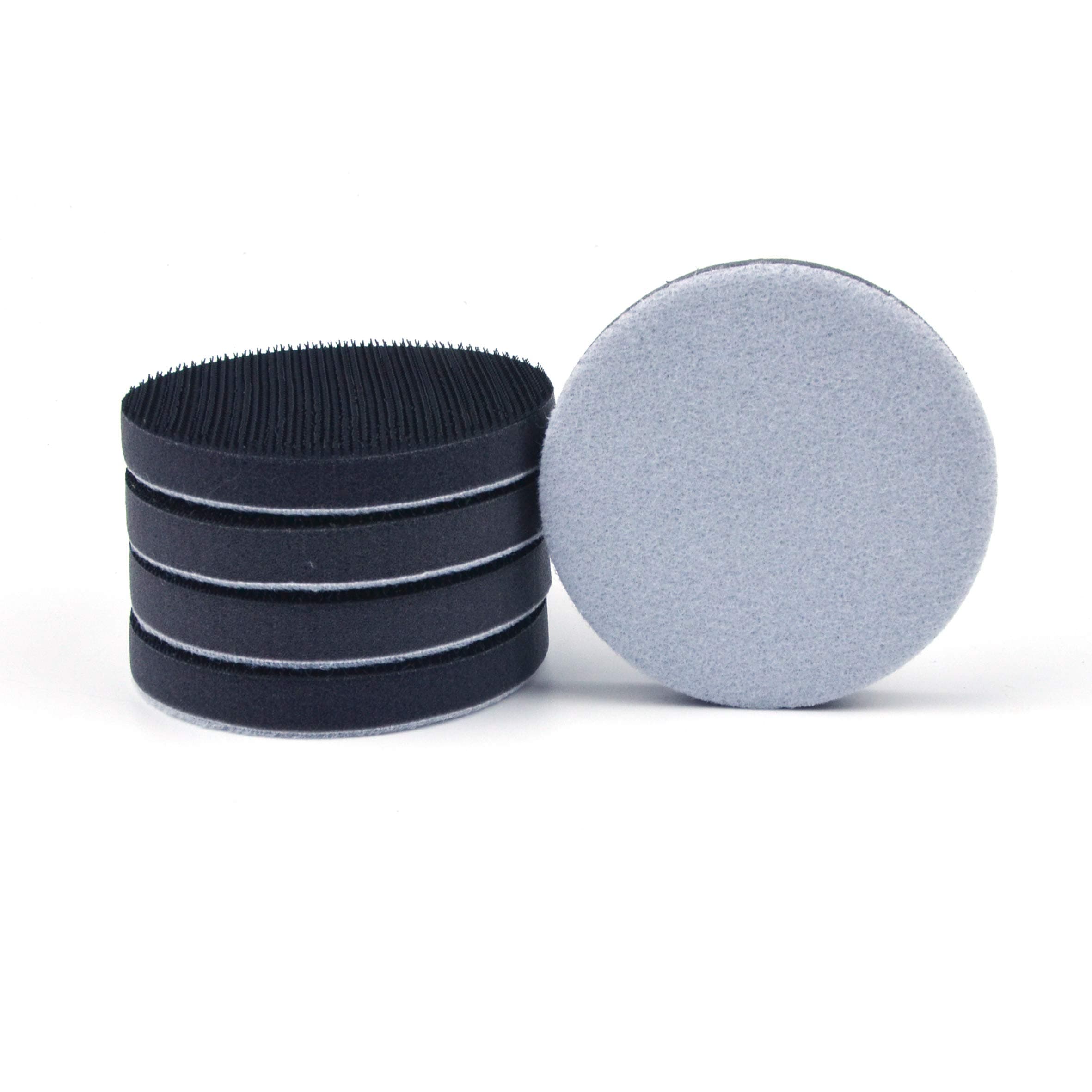 POLIWELL2 Inch (50mm) Sponge Surface Protection Interface Pads for 2" Back-up Sanding Pad and Hook&Loop Sanding Discs, 5 Pack 3in05 5