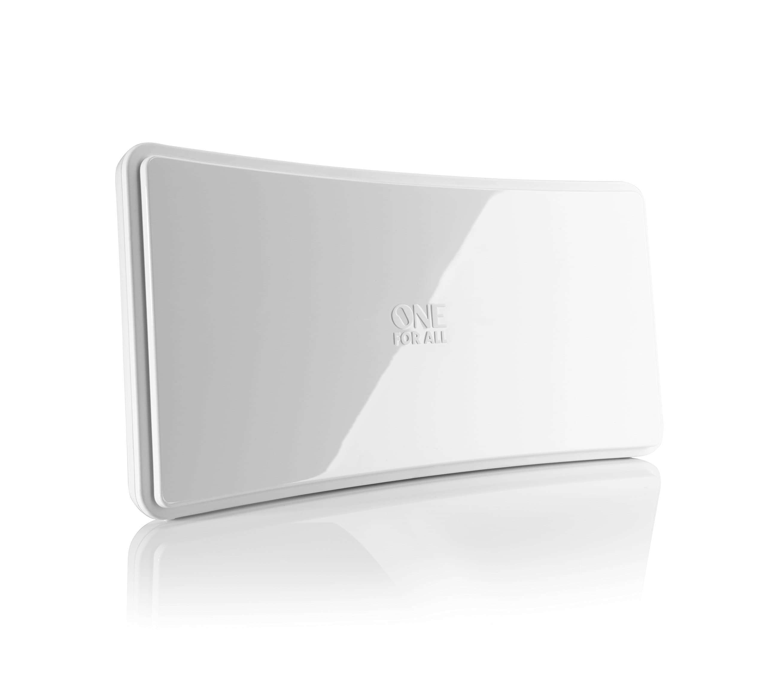 One For All Curved SV 9421 Aktive DVB-T/T2 Flachantenna Innenbereich Verstärkung=42 dB white