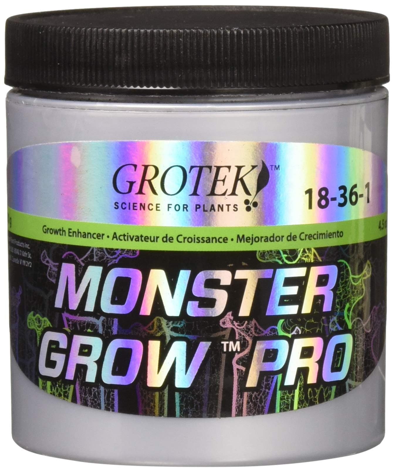 Grotek GTMG6020 Monster Grow Hydroponic Nutrients, 130g, Black