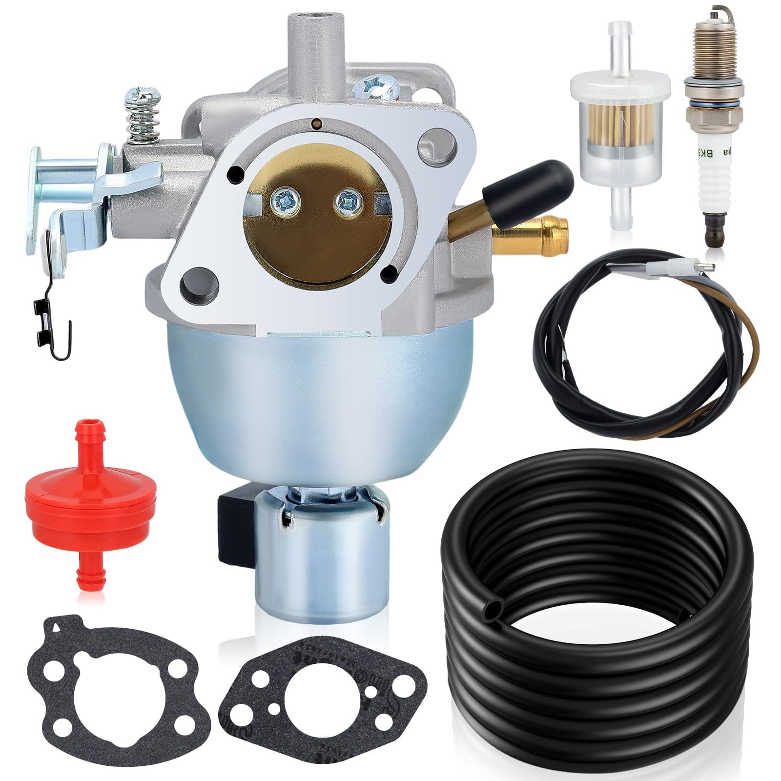 HONEYRAIN 847395 Carburetor Kit for JD LT-166 BS 16 HP Vanguard Engine BS 846280 808725 846944 350772-0045-01 350772-0102-01 350776-0046-02 350777-0034-01 Engine