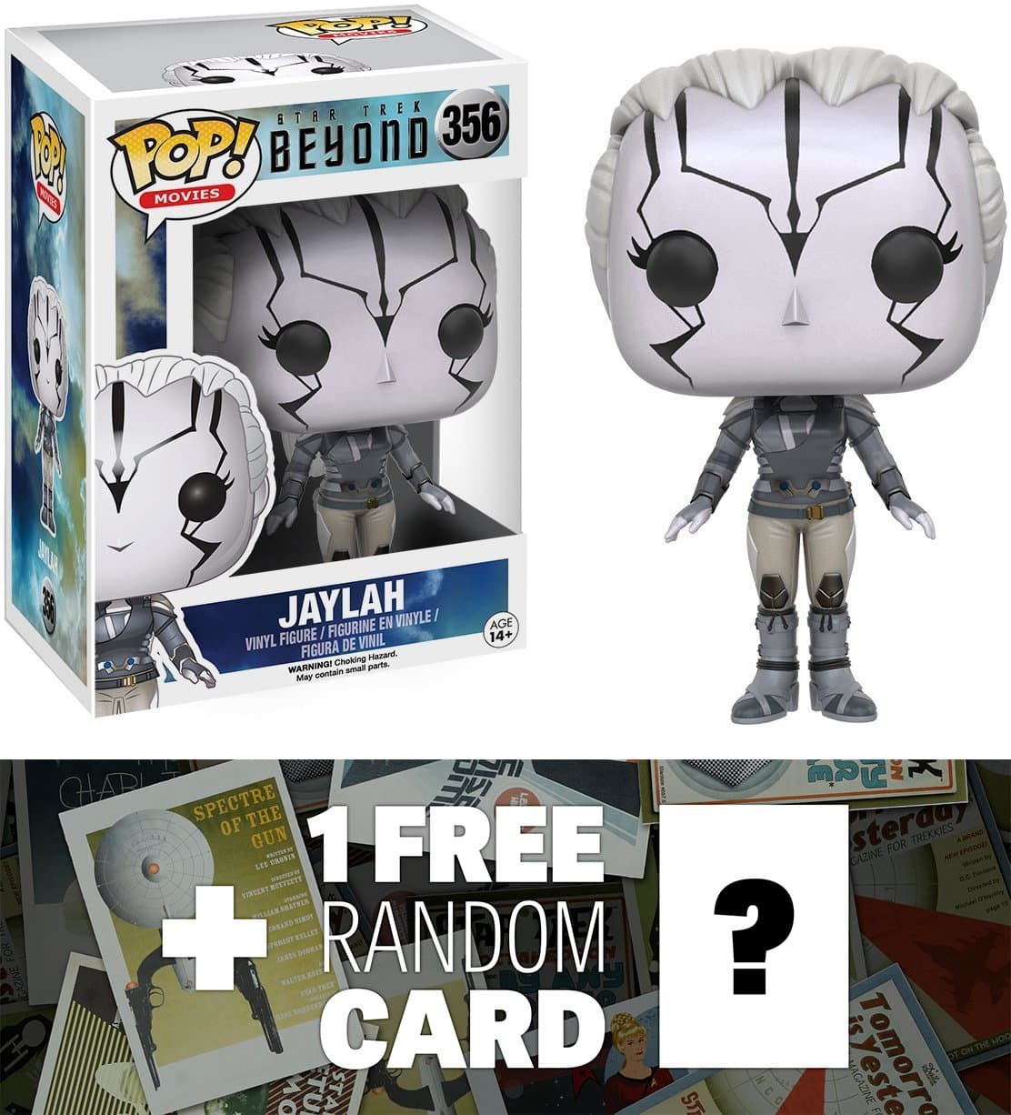 Star Trek Beyond Jaylah: Funko POP! x Vinyl Figure + 1 Free Official Star Trek Trading Card Bundle (104951)