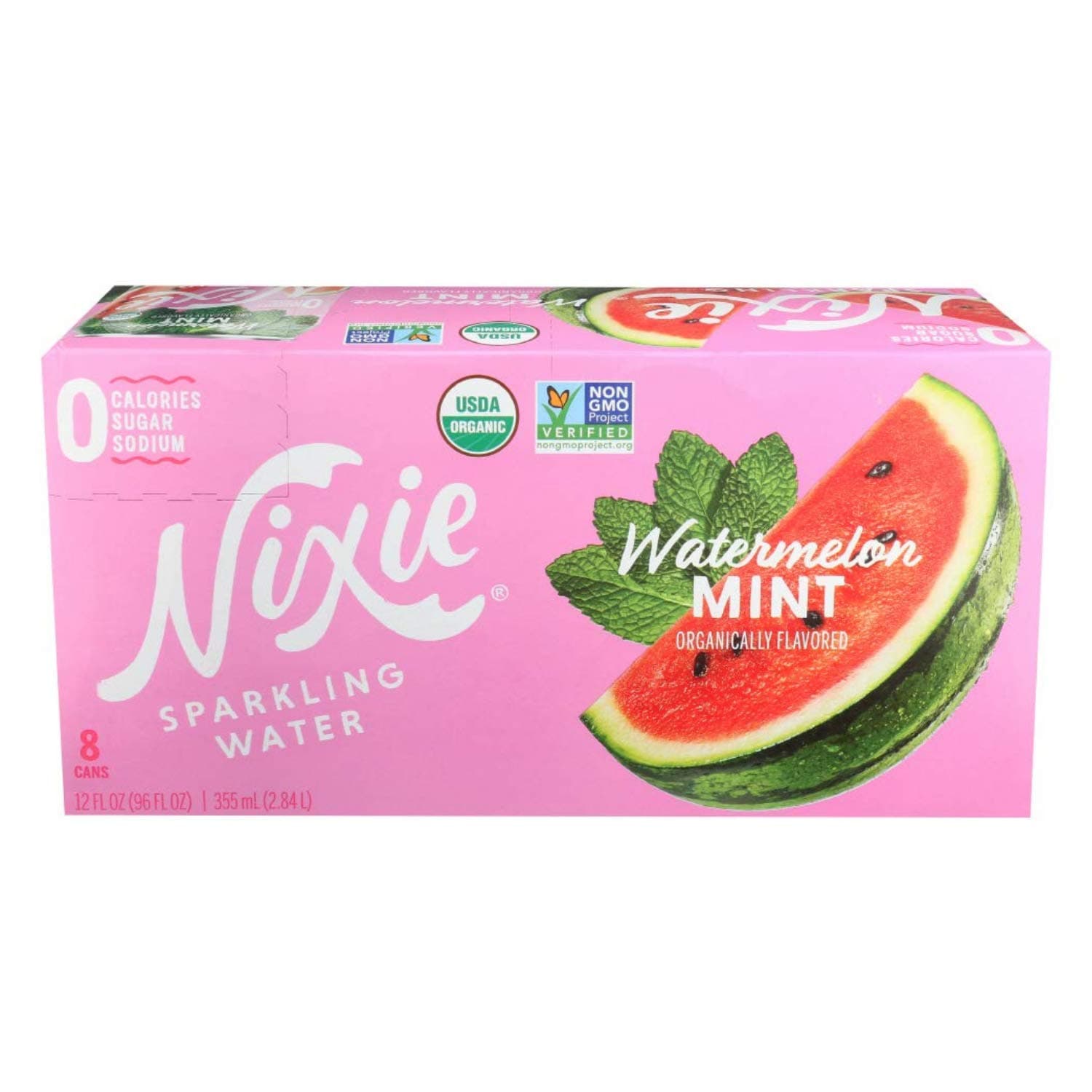 Organic Watermelon Mint Sparkling Water 8 Pack, 12 FZ