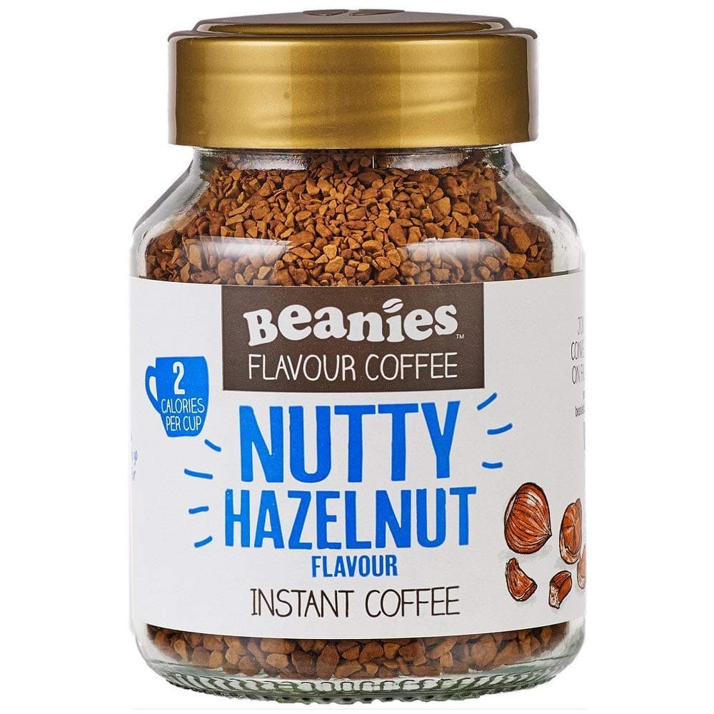 Beanies Nutty Hazelnut Flavour Instant Coffee 50g (Pack of 3)