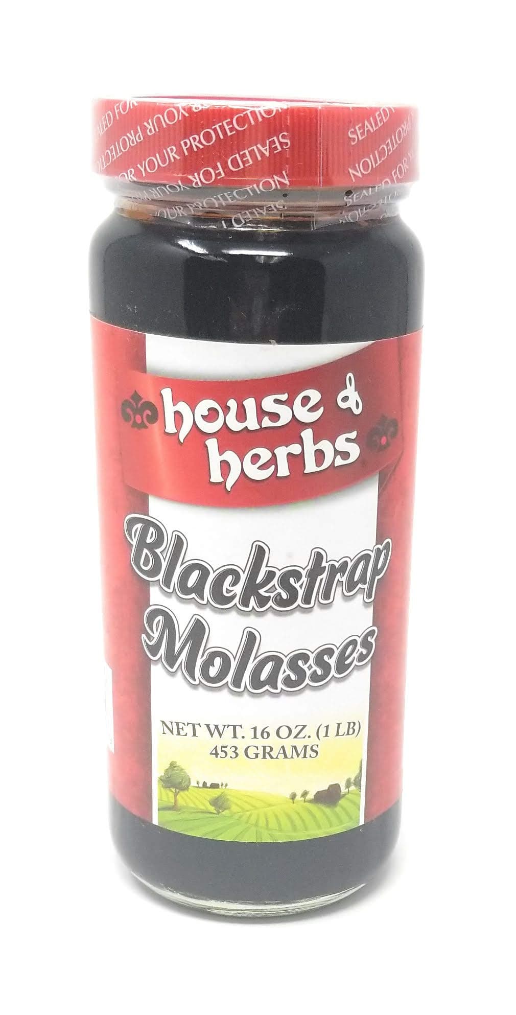 House Of Herbs Molasses Blackstrap, 16 Oz (Pack of 3). Packaging may vary