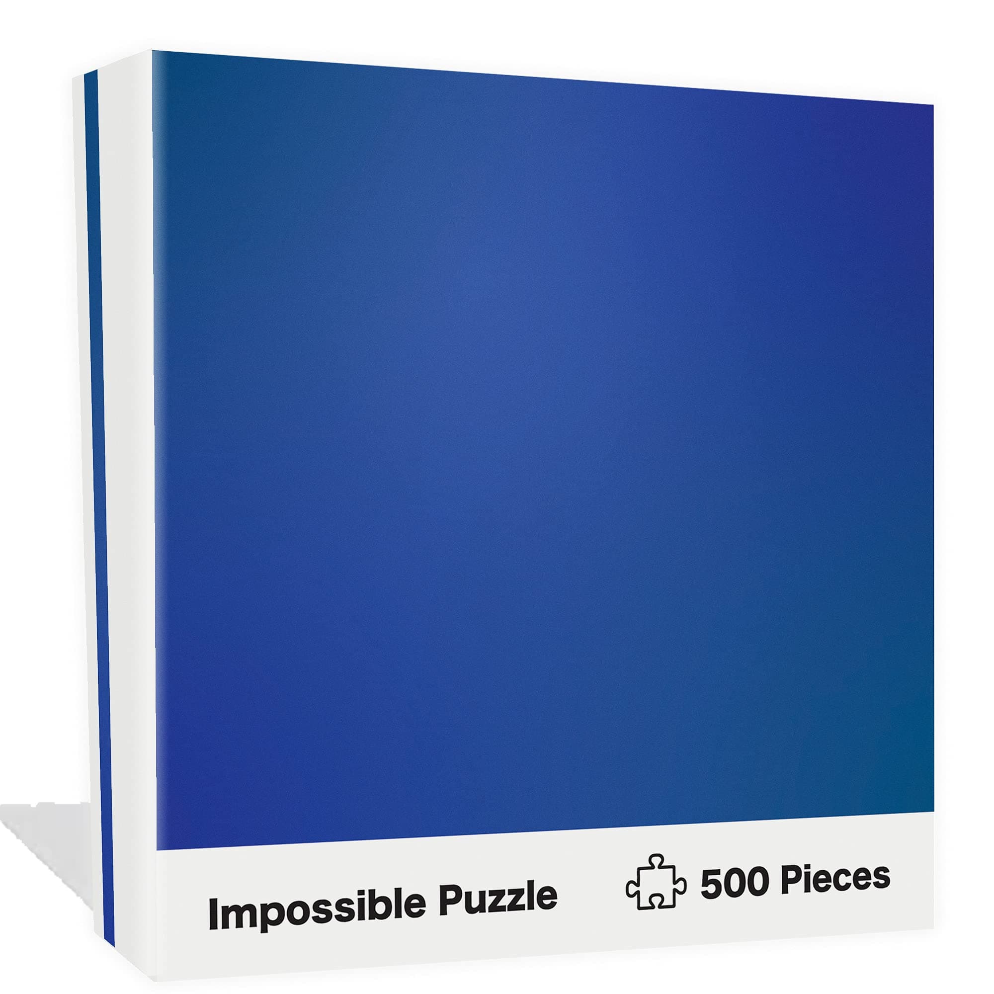 Mind Bogglingly Impossible Puzzle – 500 Piece Jigsaw Puzzle 18x24” – Hardcore Difficulty! for Kids and Adults of All Ages (Blue)