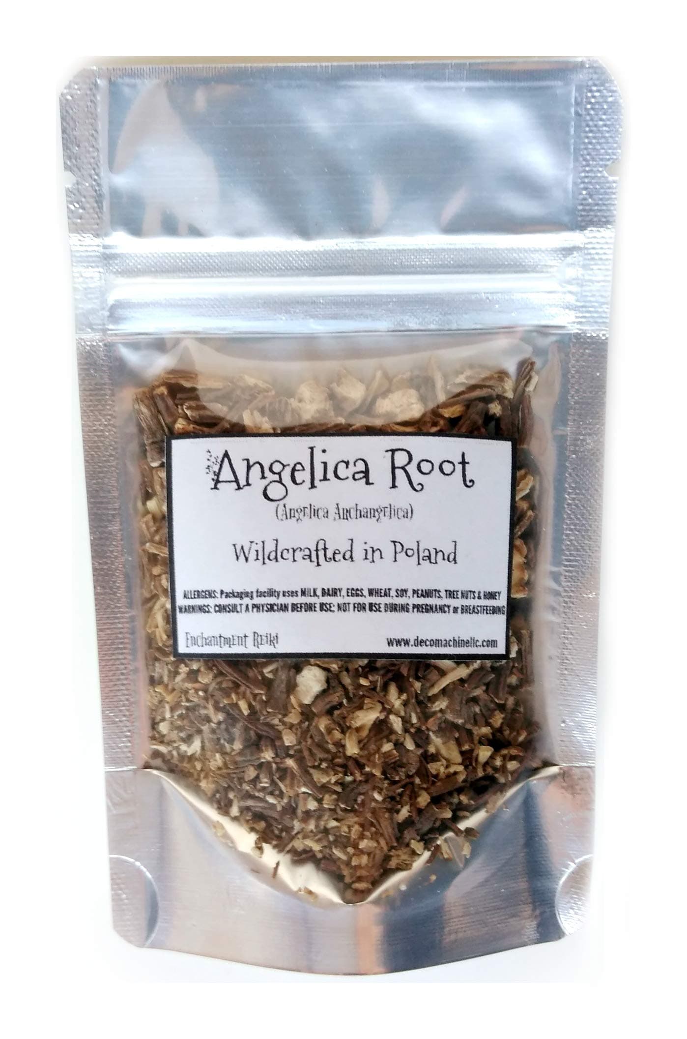 Reiki Charged Angelica Root Angelica Archangelica Wildcrafted in Poland Loose Leaf Dried 0.8 oz bag Small Sample Tea