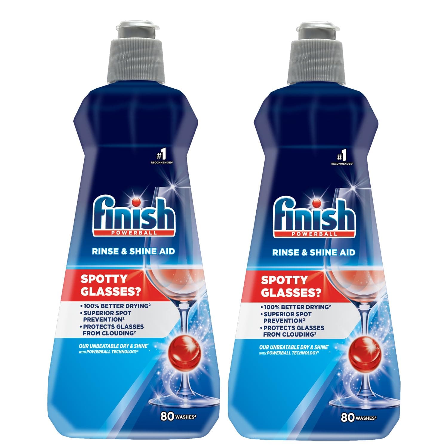 Dishwasher Rinse Aid - 400ml (Pack of 2)