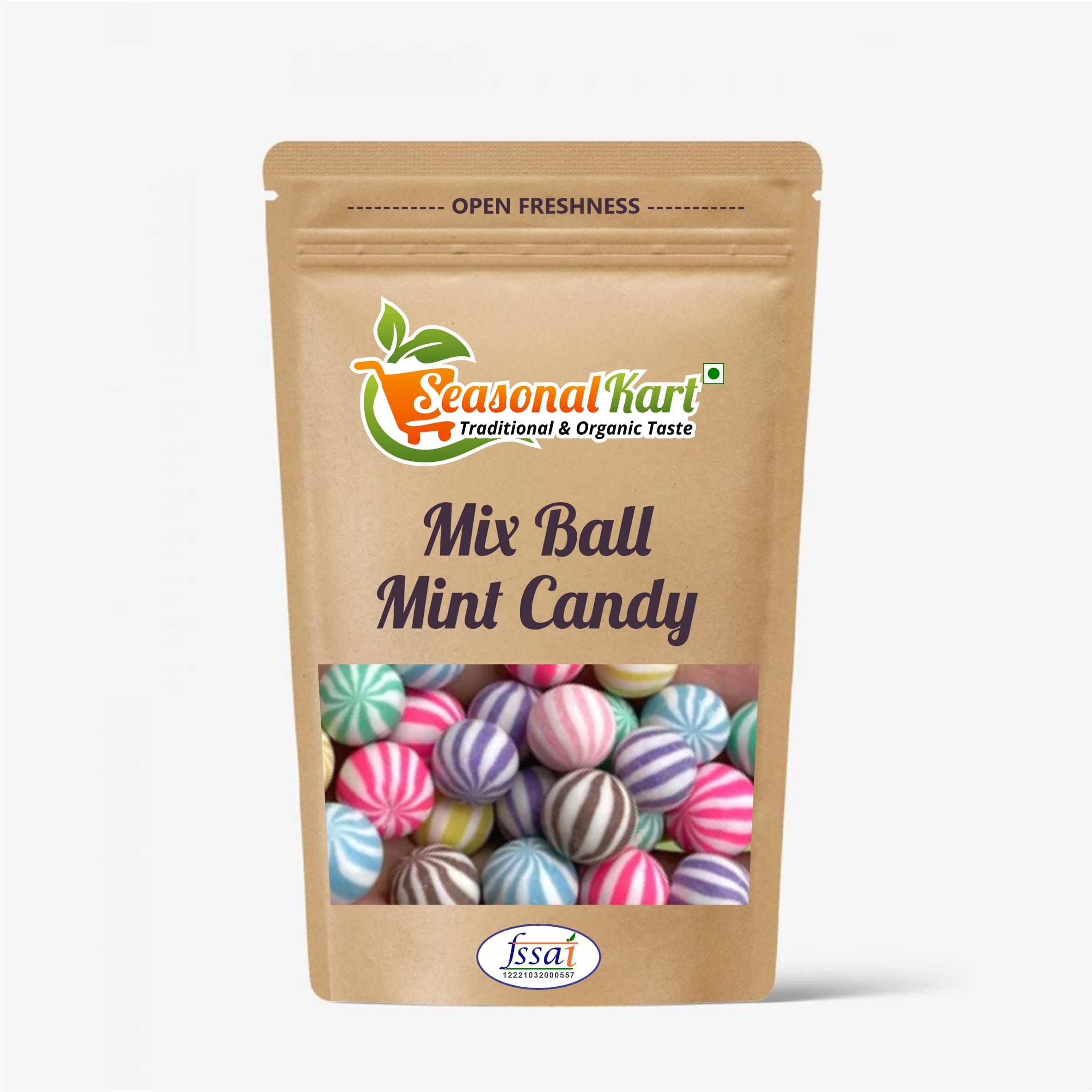 Seasonal Kart Colorful Mints Drops Candy 200 gm for Kids Young Ones, Senior Citizens, Just for Everyone