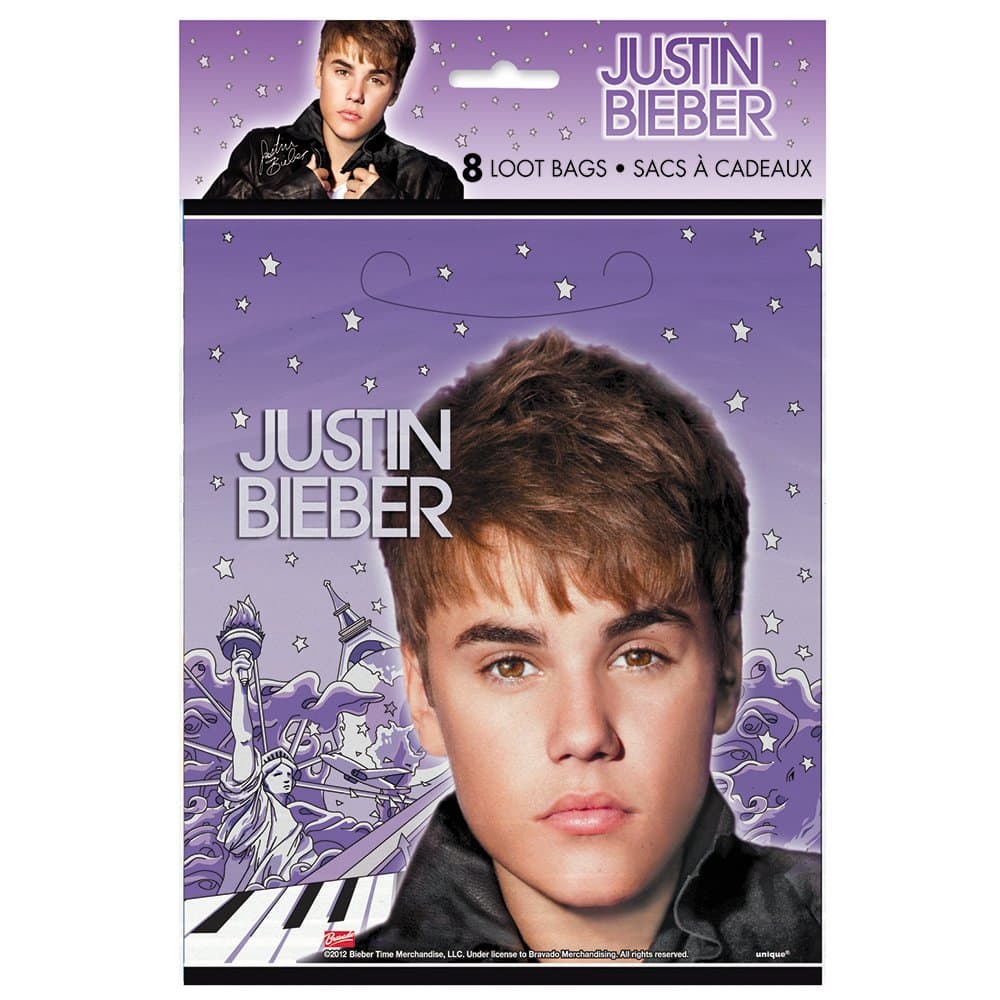 Justin Bieber Favors Bags, 8ct
