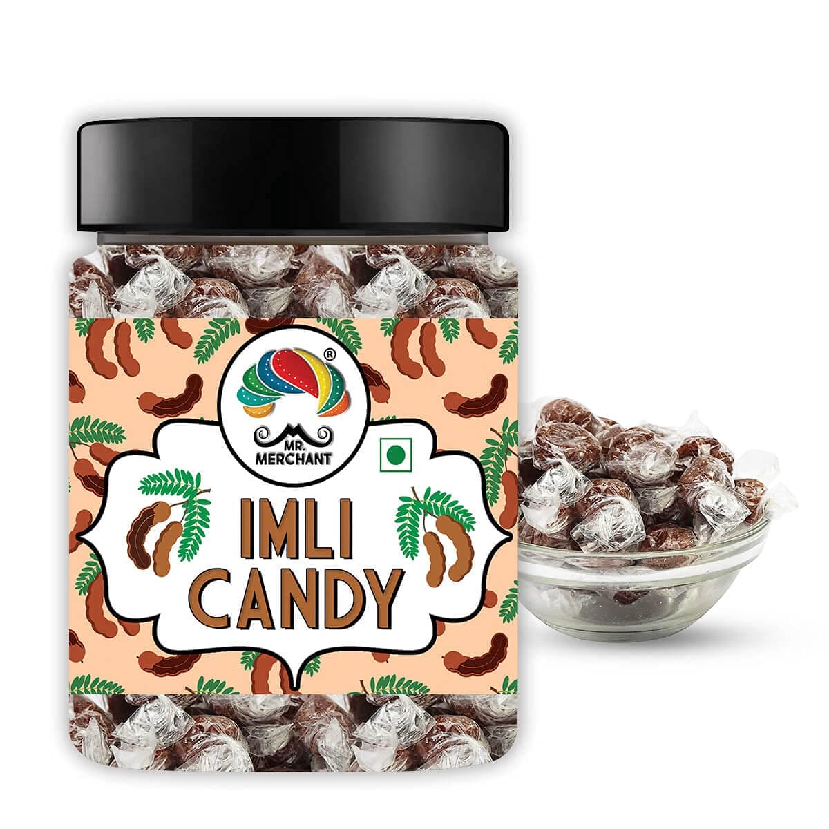 Imli Candy (Khatti, Methi Imli Tamarind Twist Candy), 300g (Jar)