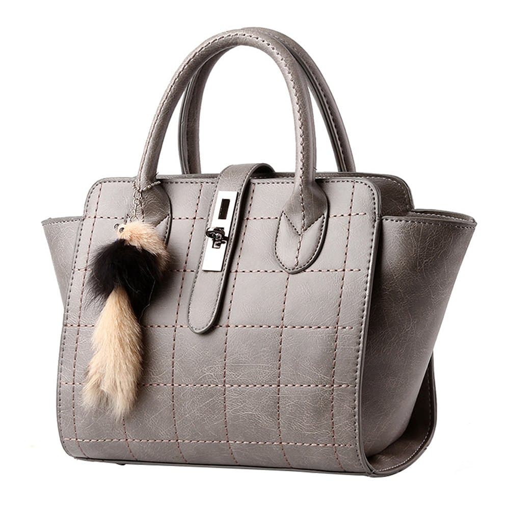 SHUhua Women shoulder Bag Female Handbag Tote Purse-light grey