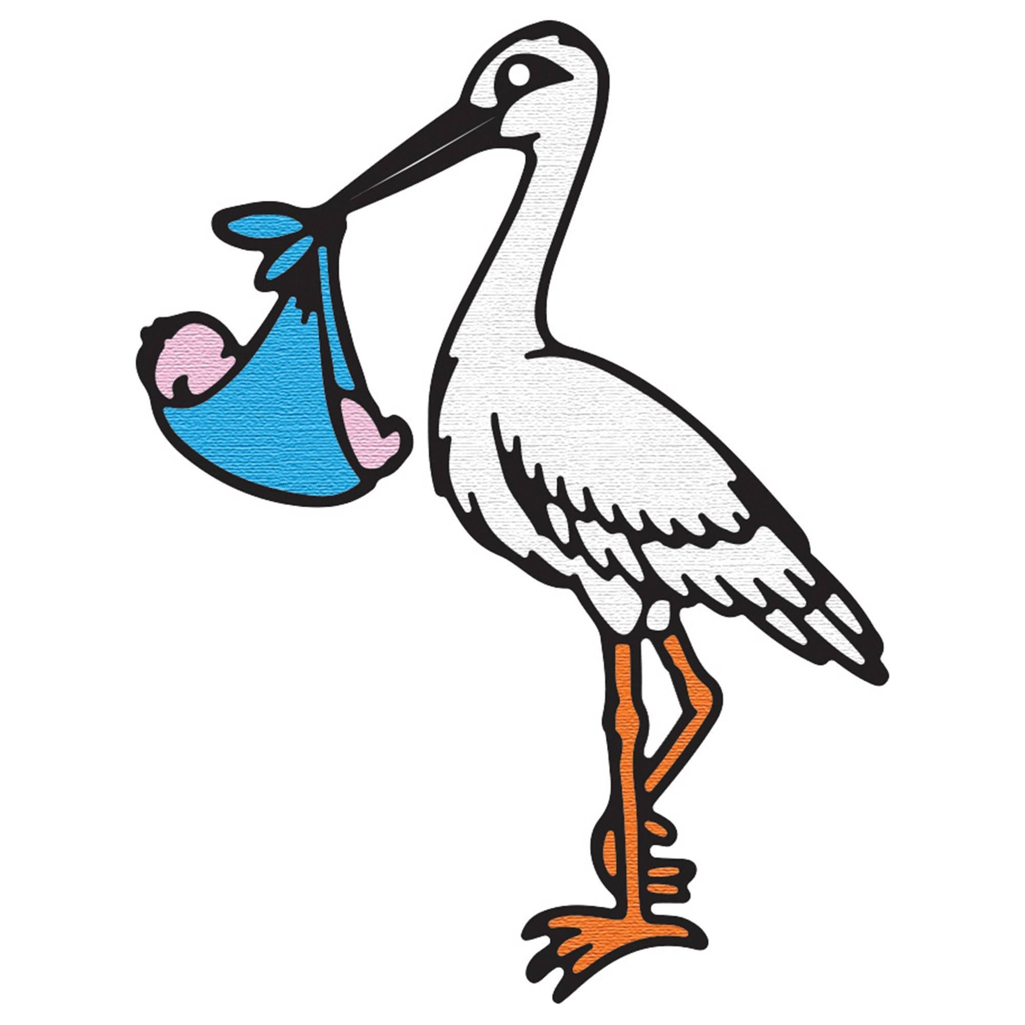 CRAFTS TOO PRESSCUT DIE CUTTING EMBOSSING STENCIL BABY STORK PCD97