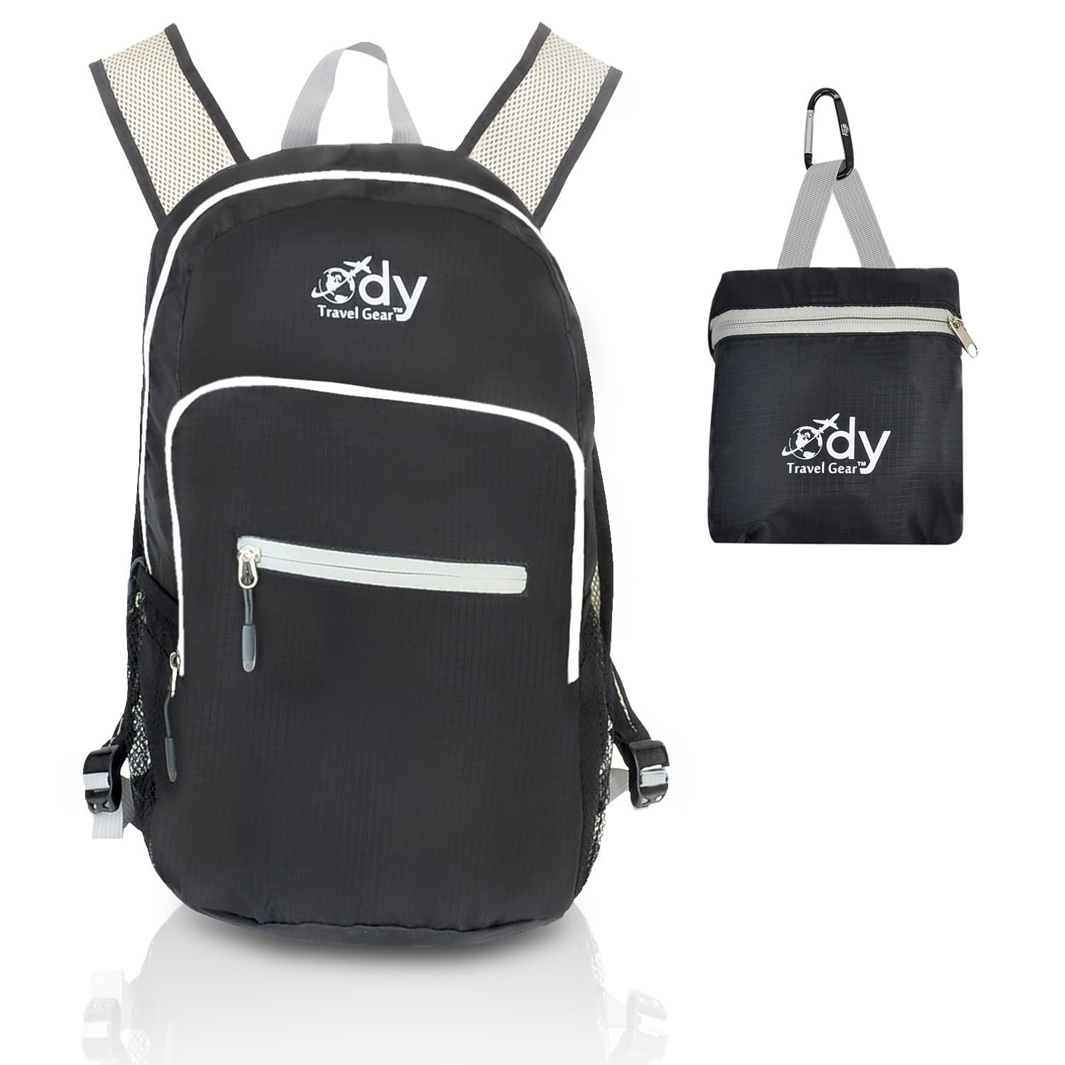 Lightweight Backpack, 20L Capacity, Ripstop Nylon, Additional Comfort Cross Adjustable Straps, Foldable with Pouch, Best for Traveling, Hiking and Carry On - 100% NO QUESTIONS ASKED MONEY BACK LIFETIME GUARANTEE