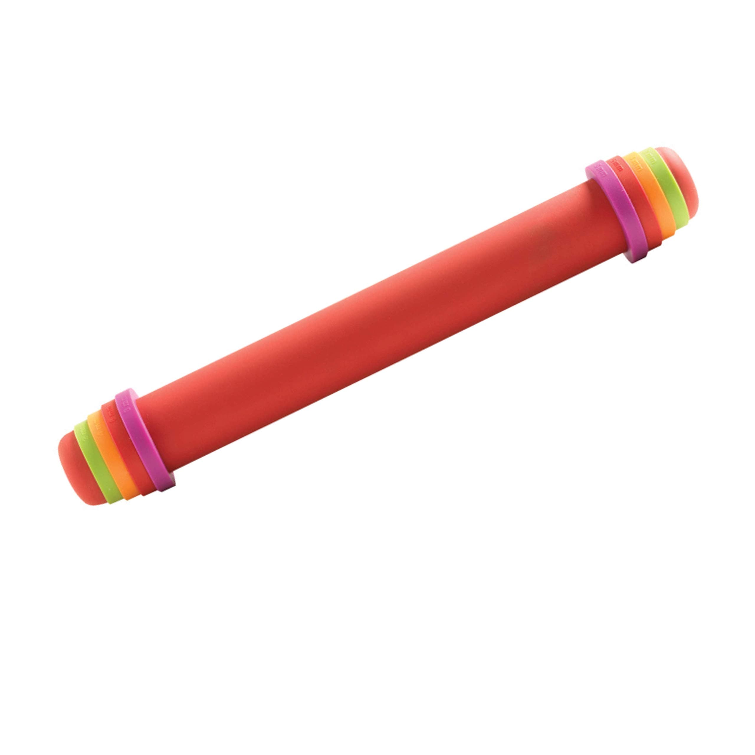 Mastrad Large Silicone Rolling Pin, Red