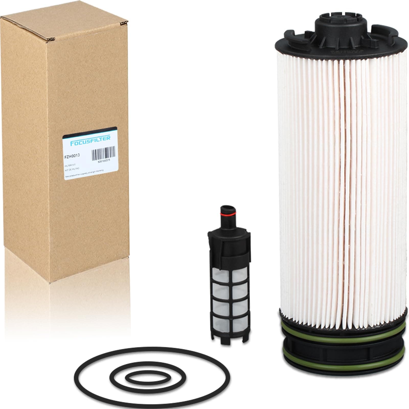 FOCUSFILTER A9360900651 OEM Grade Diesel Fuel Filter Kit, Compatible with Detroit Diesel, Replace A9360920605, A9360920201, PU 8025, PU 4001, for Freightliner M2 108SD 114SD DD8 2021-