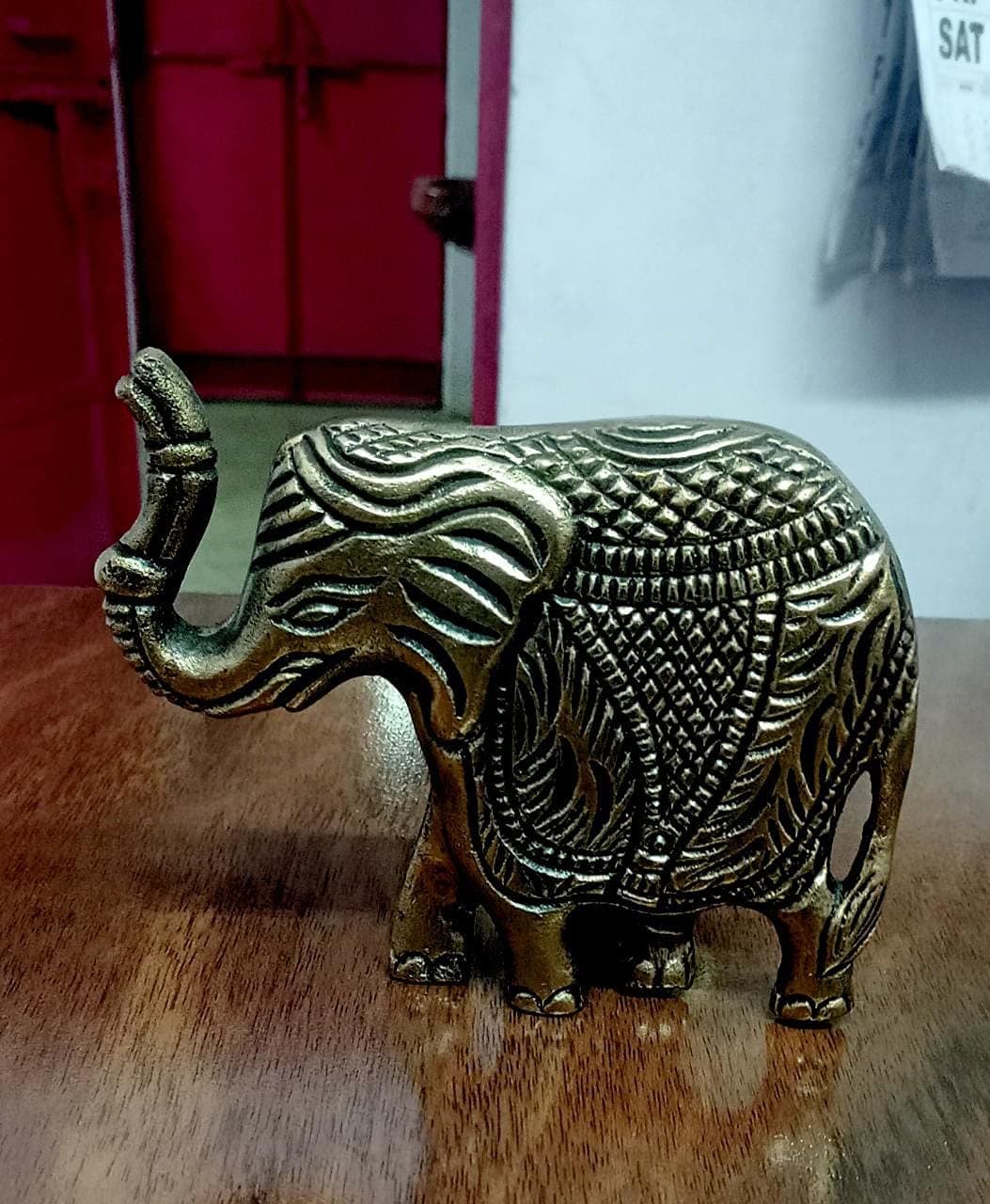 Elephant Curtain Tie Back Holder / Aluminum Cast Curtain Holder with Antique Brass Finish / Elephant Decor Handmade(Left Facing)…