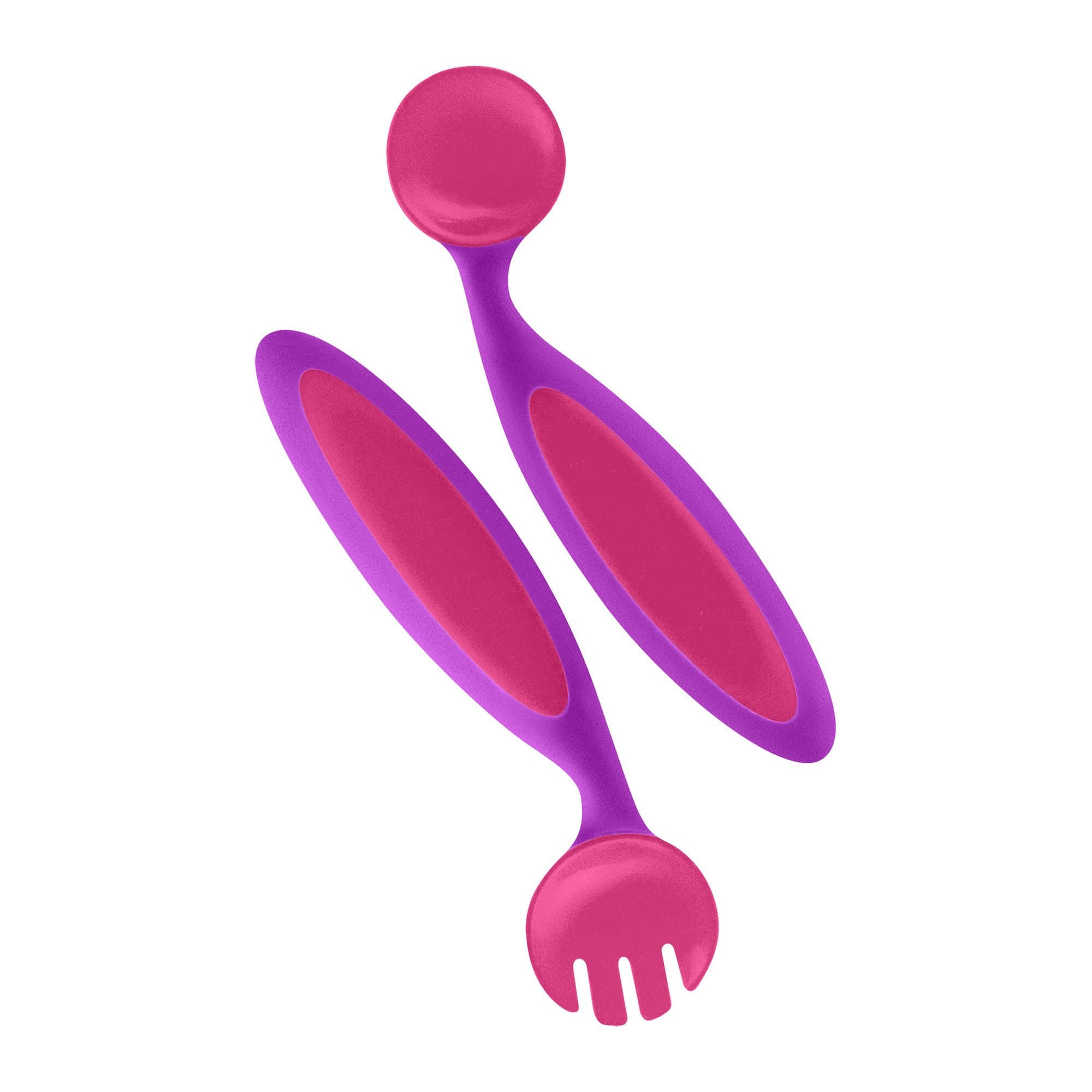 Boon Benders Adaptable Utensils Pink/Purple