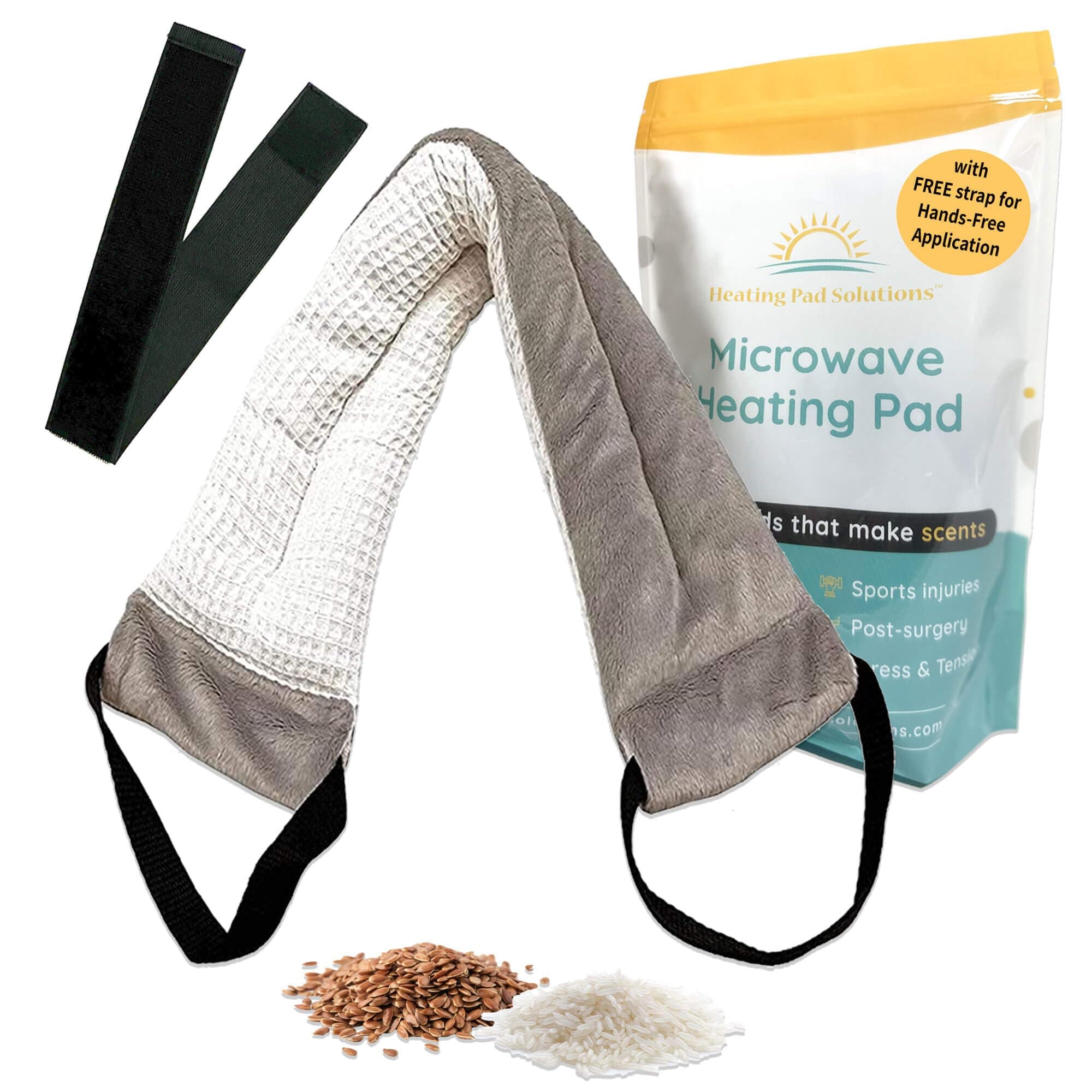 (Unscented) - Heating Pad Solutions - Versatile Buddy - Soft & Easy Arthritis Pain and Body Relief - Therapeutic, Natural, Reusable (Unscented)