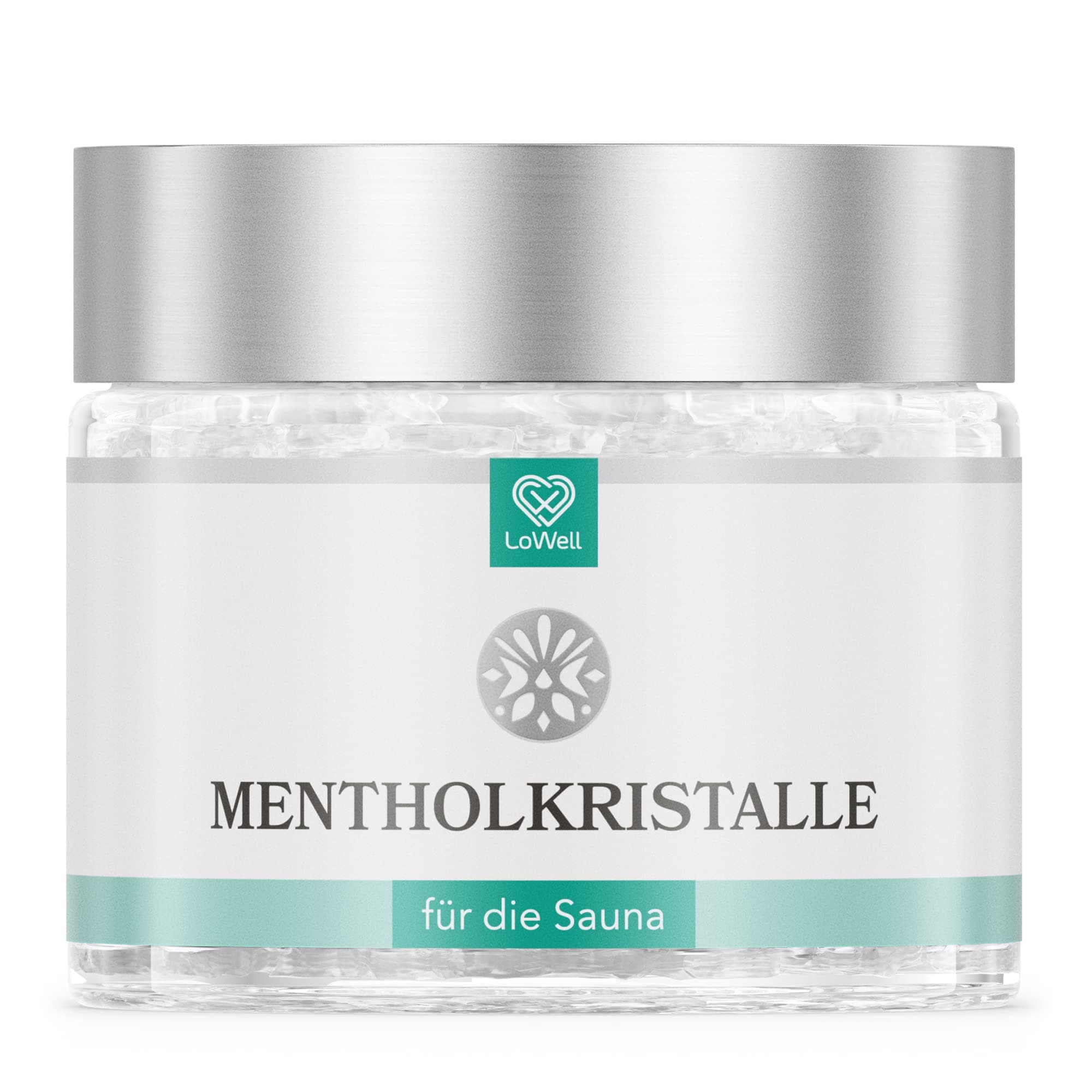 LoWell® - Menthol Crystals 40g in a resealable Box - Premium Quality Sauna Crystals Sauna Crystals Sauna Crystals Menthol - Sauna Crystals Mint