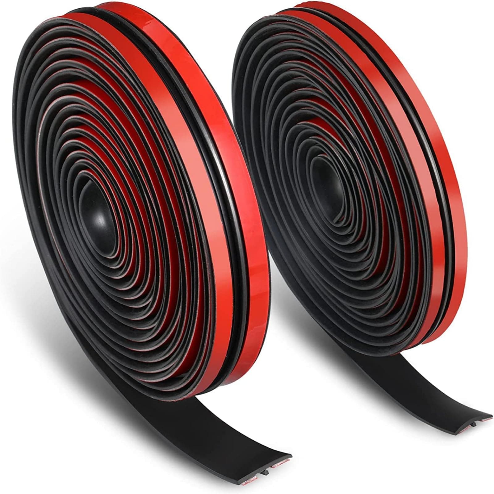 Windshield Rubber Seal, 2PC Windshield Seal Strip Weatherstrip Sealant T Shape Sunroof Automotive Door Sealing Strip for Car Front Rear Windshield Leak Sound Dust 26Feet (14mm+19mm)