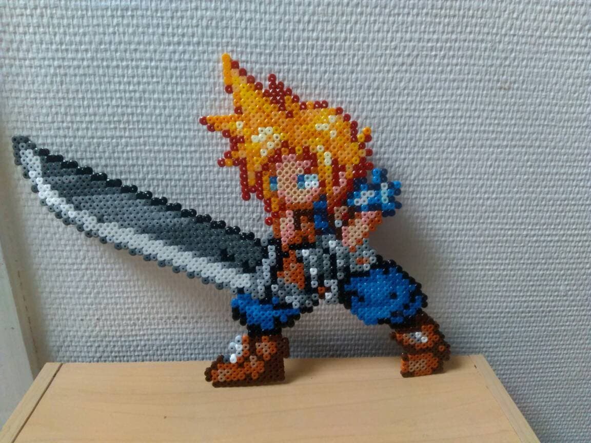 Sprite Cloud - Final fantasy - Hama beads/pixel art/perler beads/artkal beads - fan art