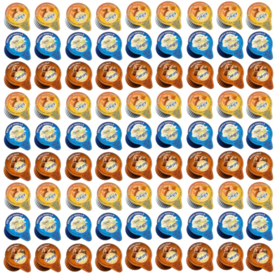 Coffee Creamers, Non-Dairy Creamer, Assorted 3 Flavor Variety Pack 60 Count, Great for Home Use, Offices and Coffee Stations