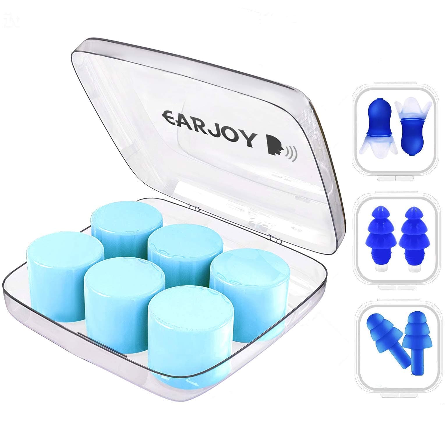 Ear Plugs for Sleeping, Silicone Reusable Moldable Noise Cancelling Reduction Sound Blocking Earplugs for Swimming, Snoring, Concerts, Airplanes, Musicians,Shooting