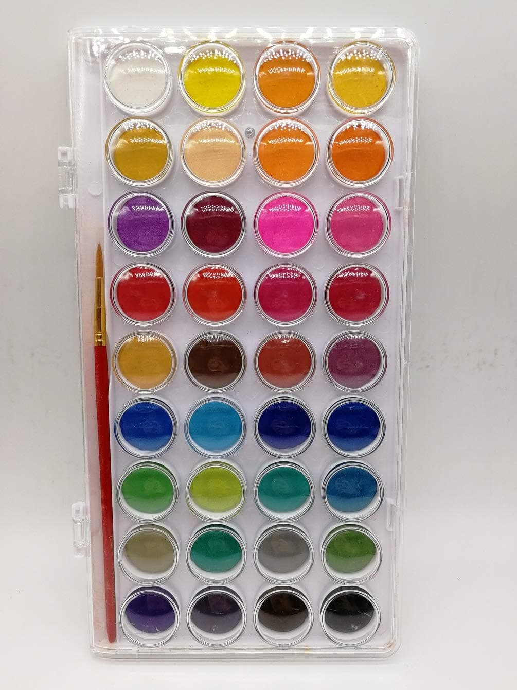 Sohapy 36 Colors Watercolor Art Paint Set/Cakes/Kit Solid Artists Loft with 1 paint brush