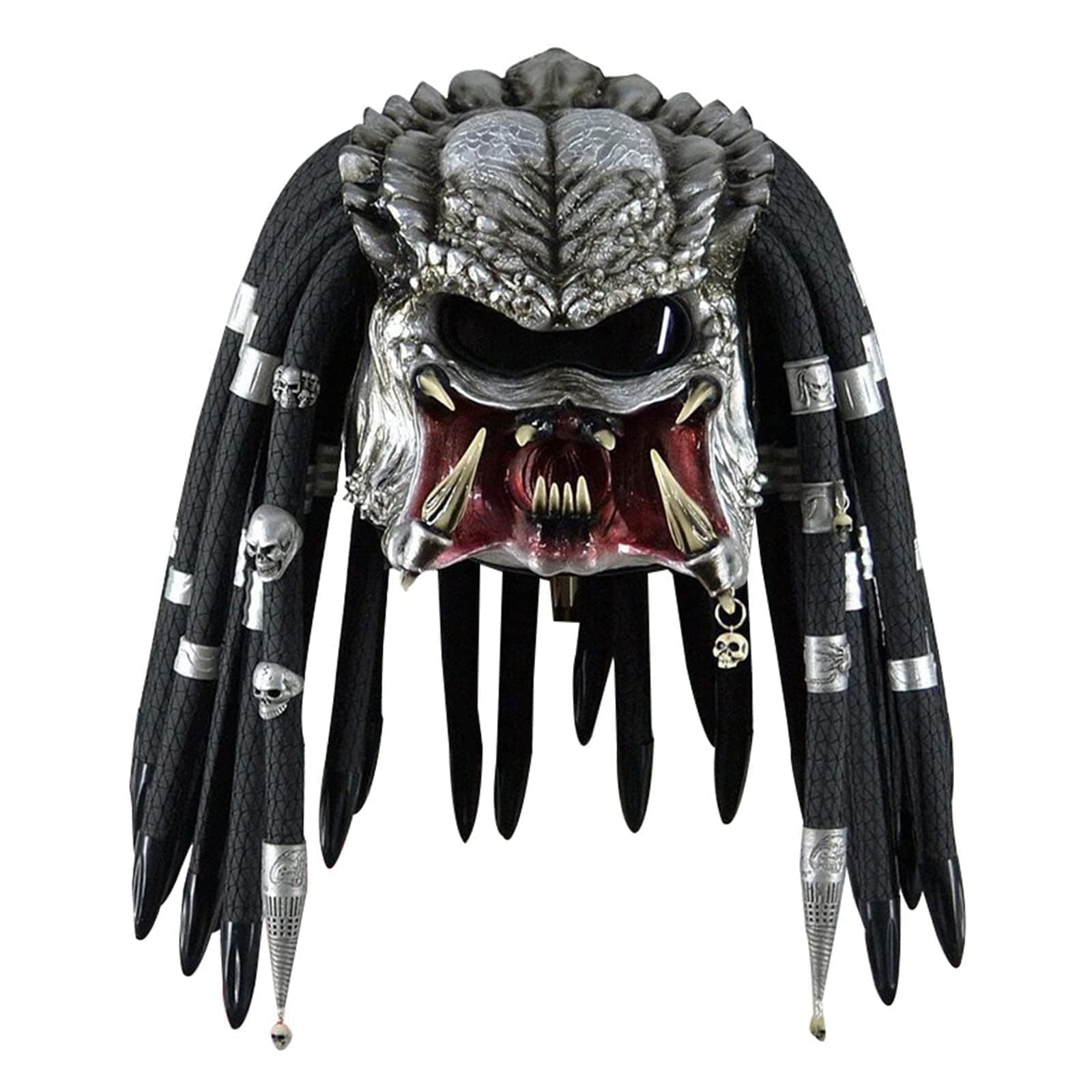 Predator Mask Scary Alien Cosplay Helmet Mask Full Head Latex Masque Movie Headgear Costume Props for Halloween