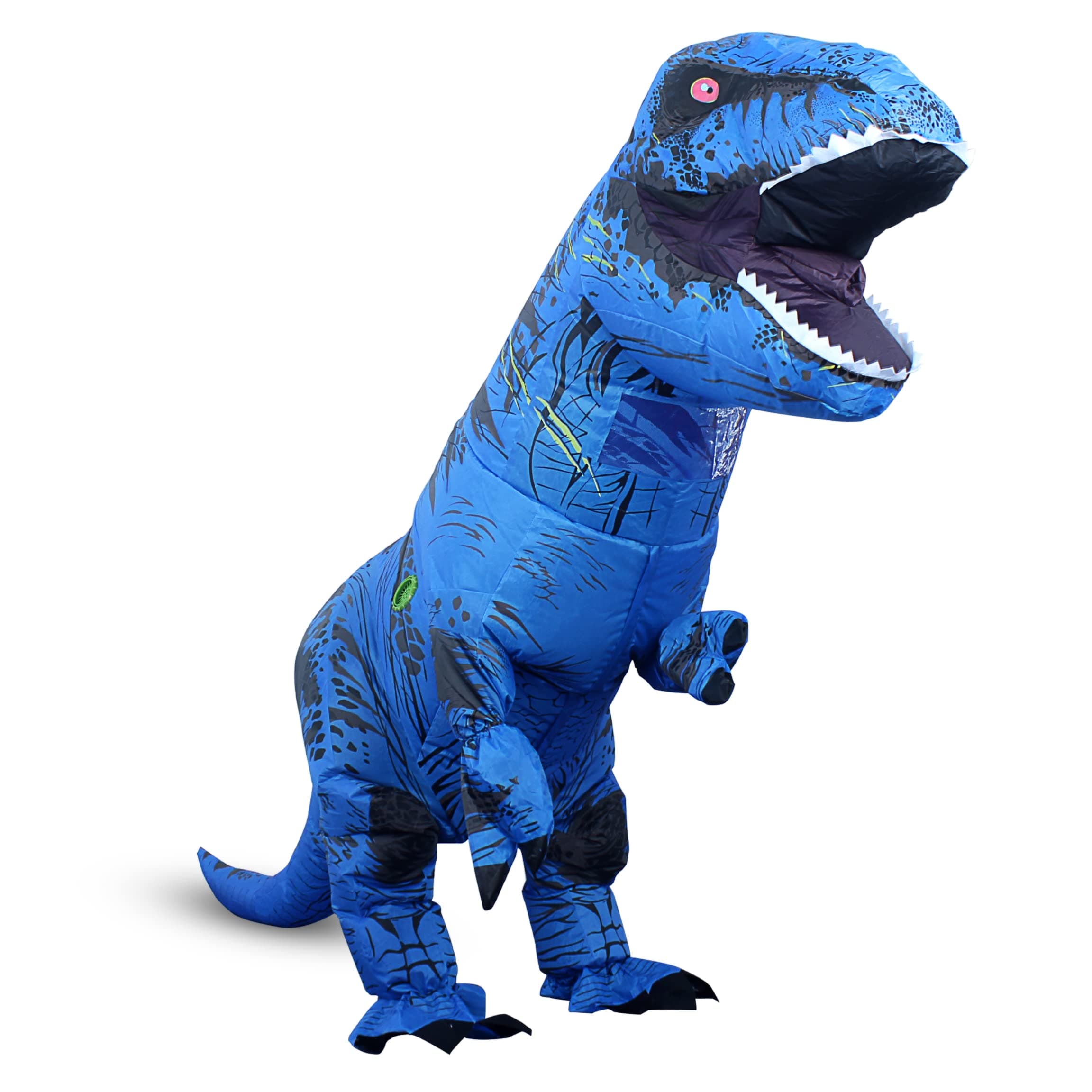 Inflatable Dinosaur Costume Adult, Fancy Halloween Blow up T-Rex Costume Full Body Dino Costume for Cosplay Party