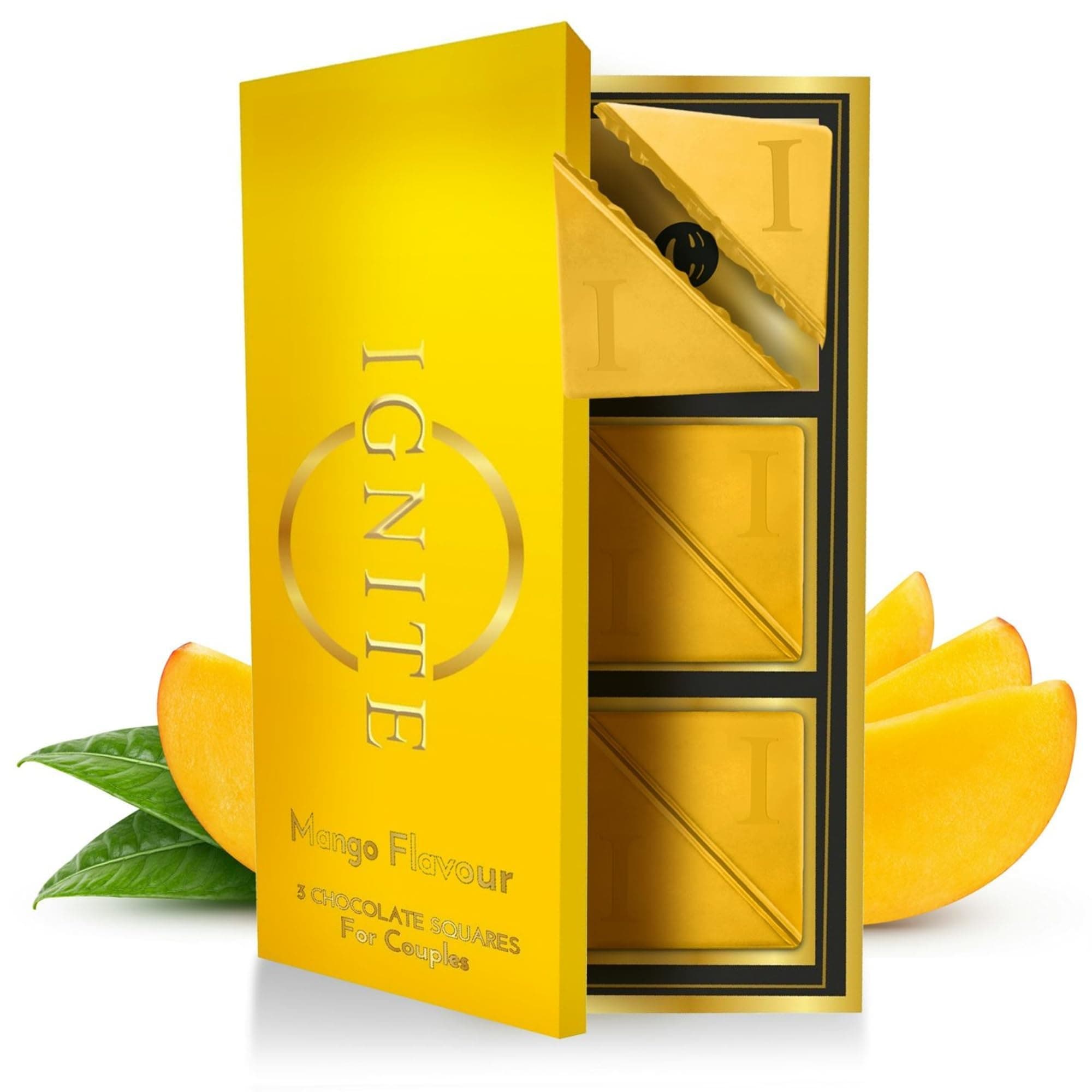 - Ignite Chocolate Bars- Alphonso Mango Flavor Chocolate Squares Crafted With Fine Ingredients For A Unique Flavor Experience Ideal For Sharing,181 Grams
