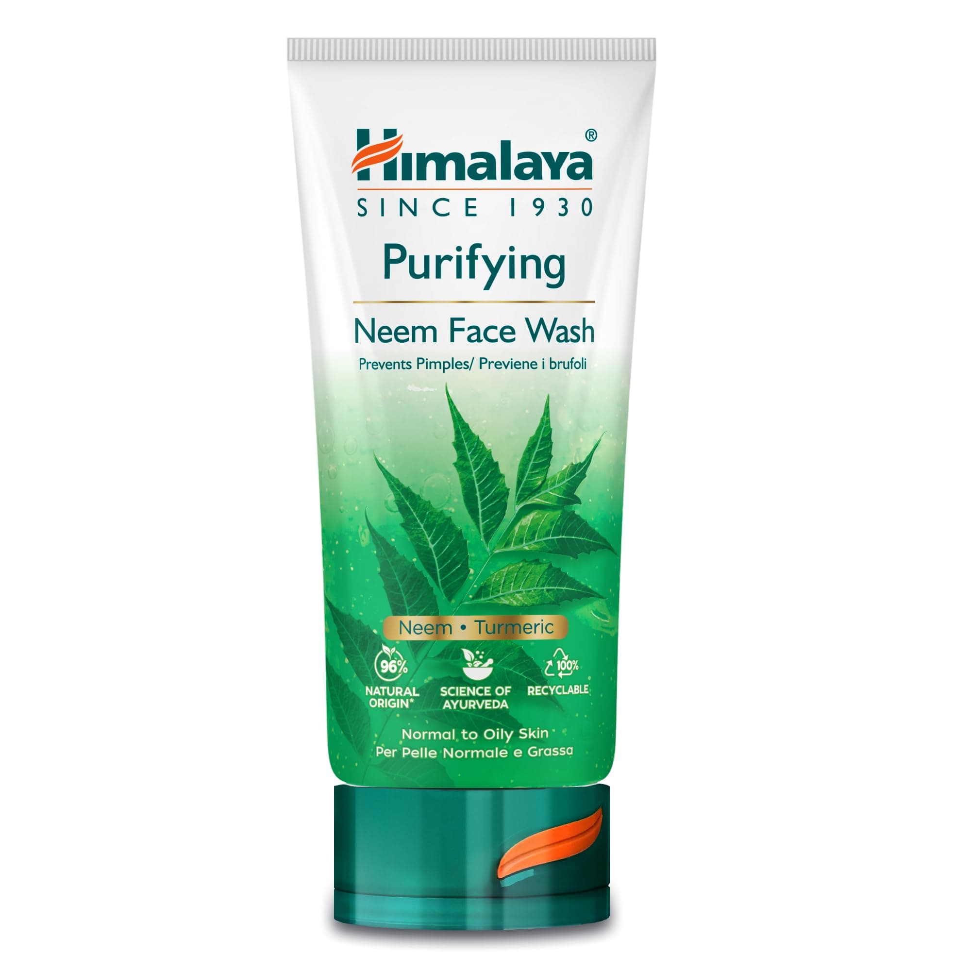 Herbals Purifying Neem Face Wash Gel | Natural Moisturising Facial Cleanser with Goodness of Neem and Turmeric |Soap-Free Herbal Formulation -150ml