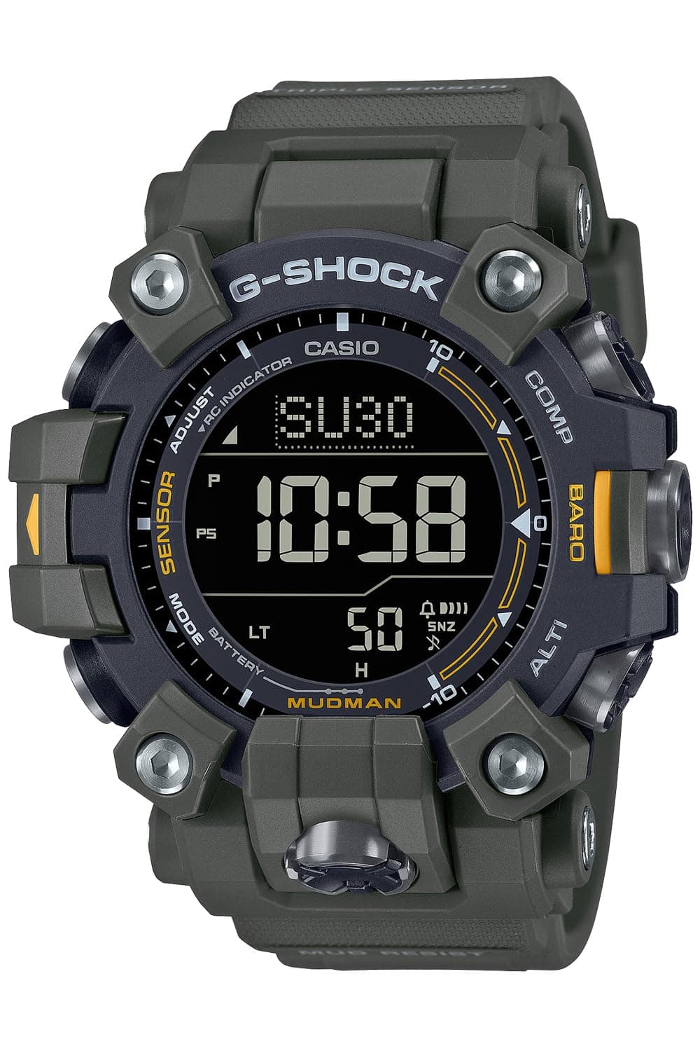 G-ShockCasio Wristwatch, MUDMAN Radio Solar, Biomass Plastic