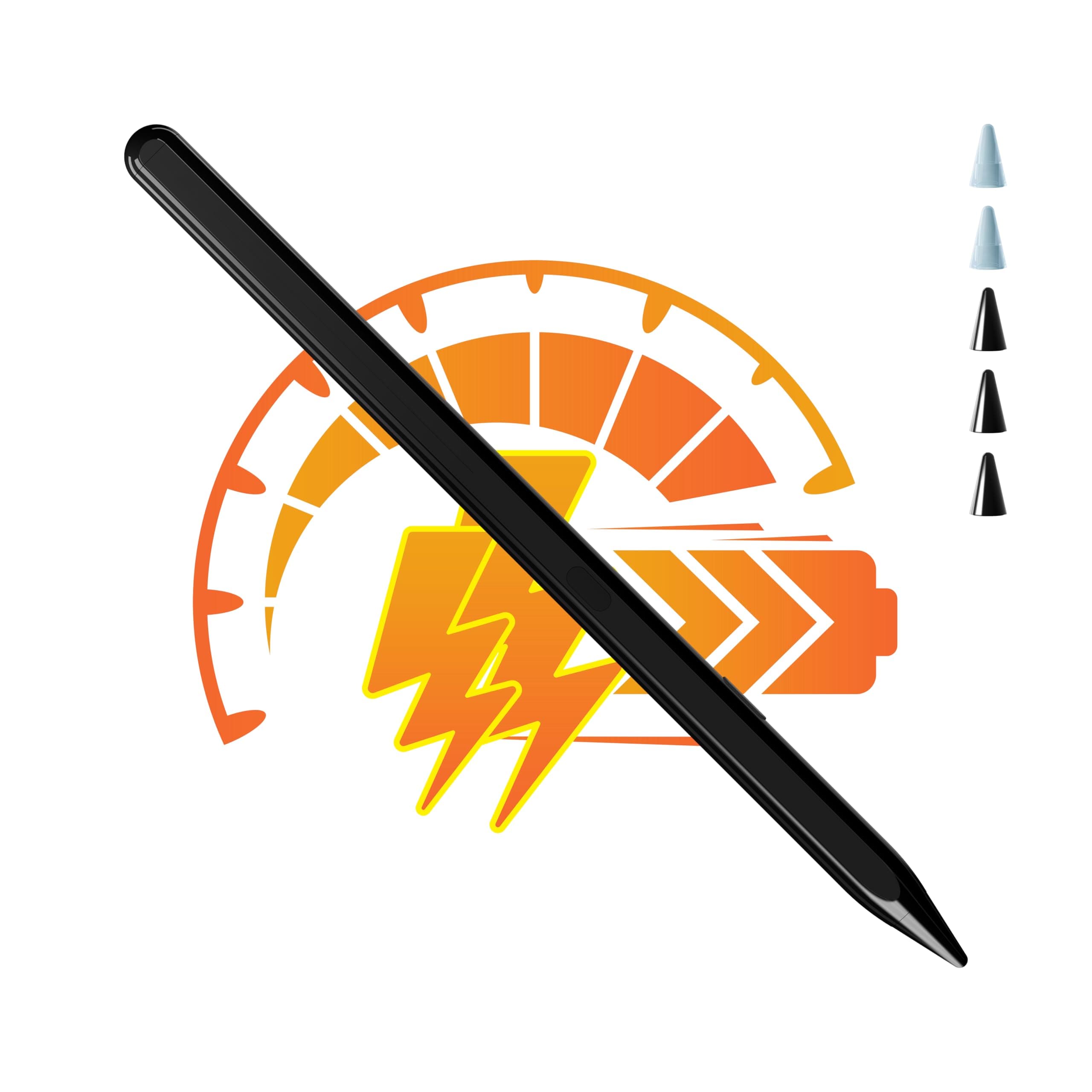 Stylus Pen for Apple iPad 11th&10th Generation(2018-2025),3X Battery Life, USB-C Fast Charging (10 Min), iPencil, Tilt & Palm Rejection, Compatible w/6-10 iPad Pencil,Pro (M2/M4), Air, Mini