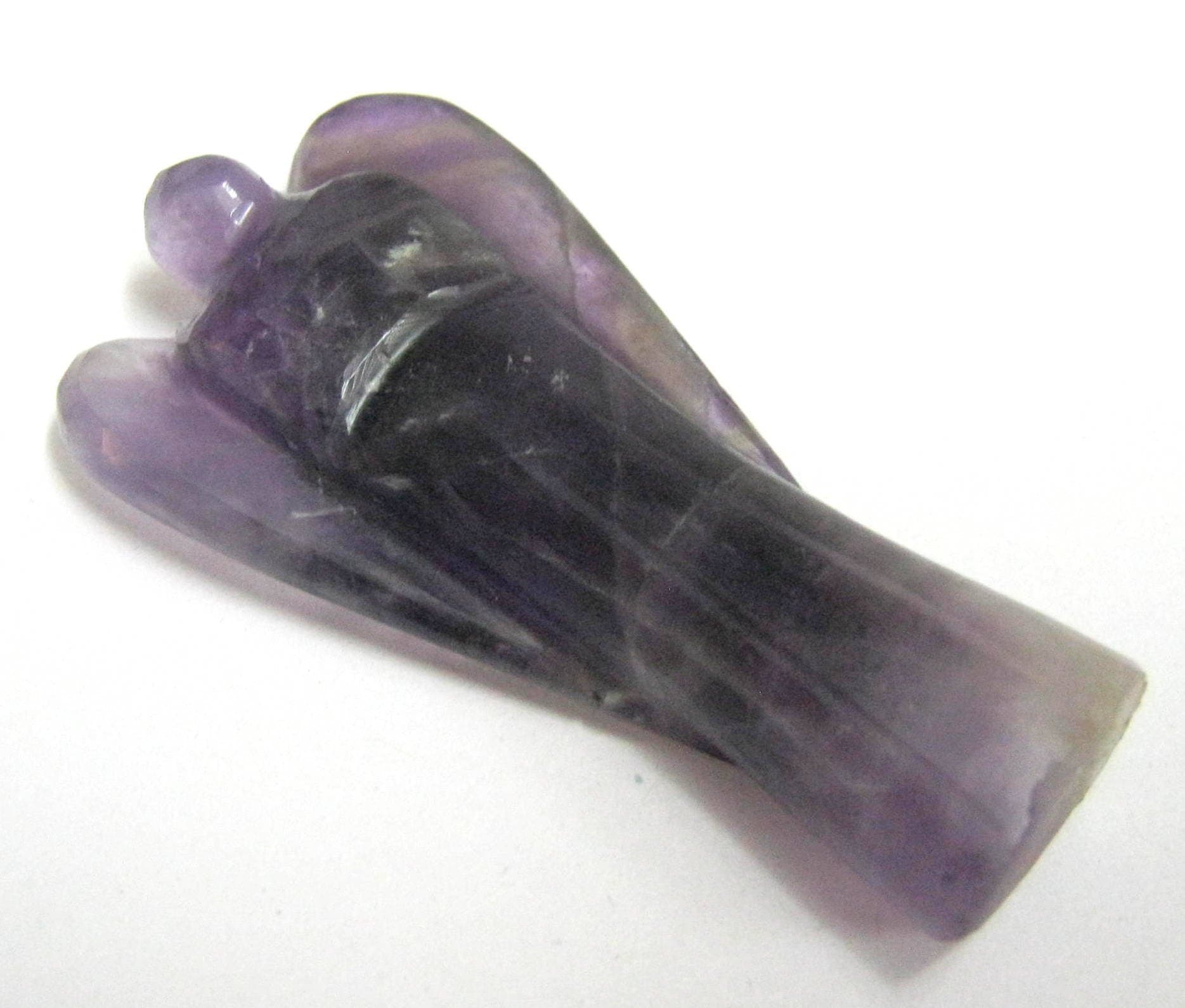 crystalmiracle 2 Inches Amethyst Guardian Angel Crystal Healing Reiki Feng Shui Gemstone Gift Handcrafted Chakra Energy Fairy