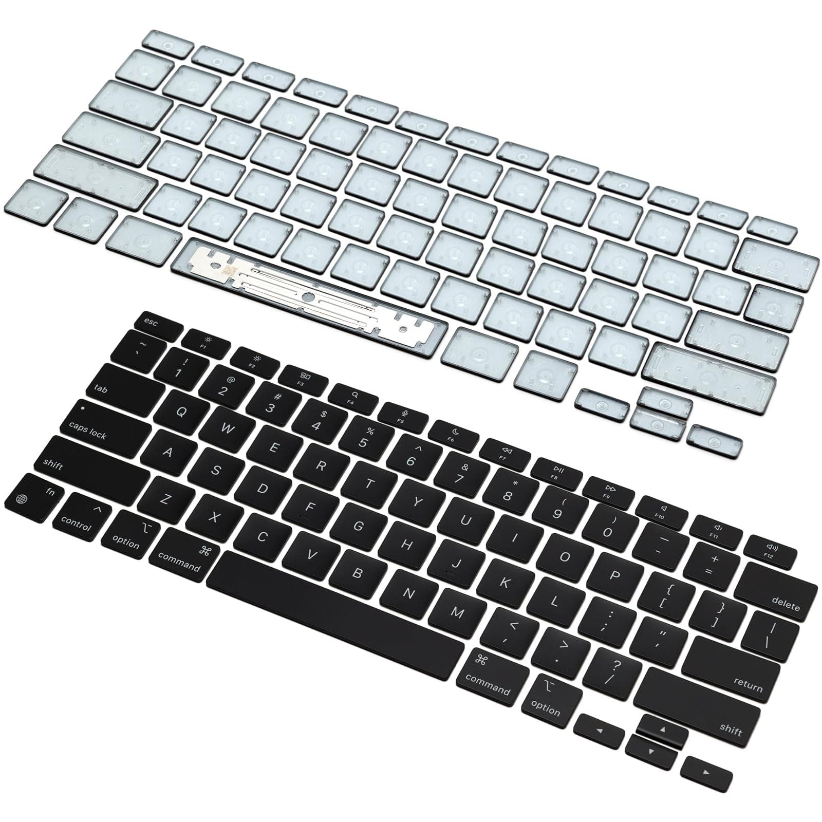 HAWSON US A2337 Keycaps Keys Replacement for MacBook Air Retina 13" A2337 M1 Key Cap 2020 Year EMC 3598 (Black)