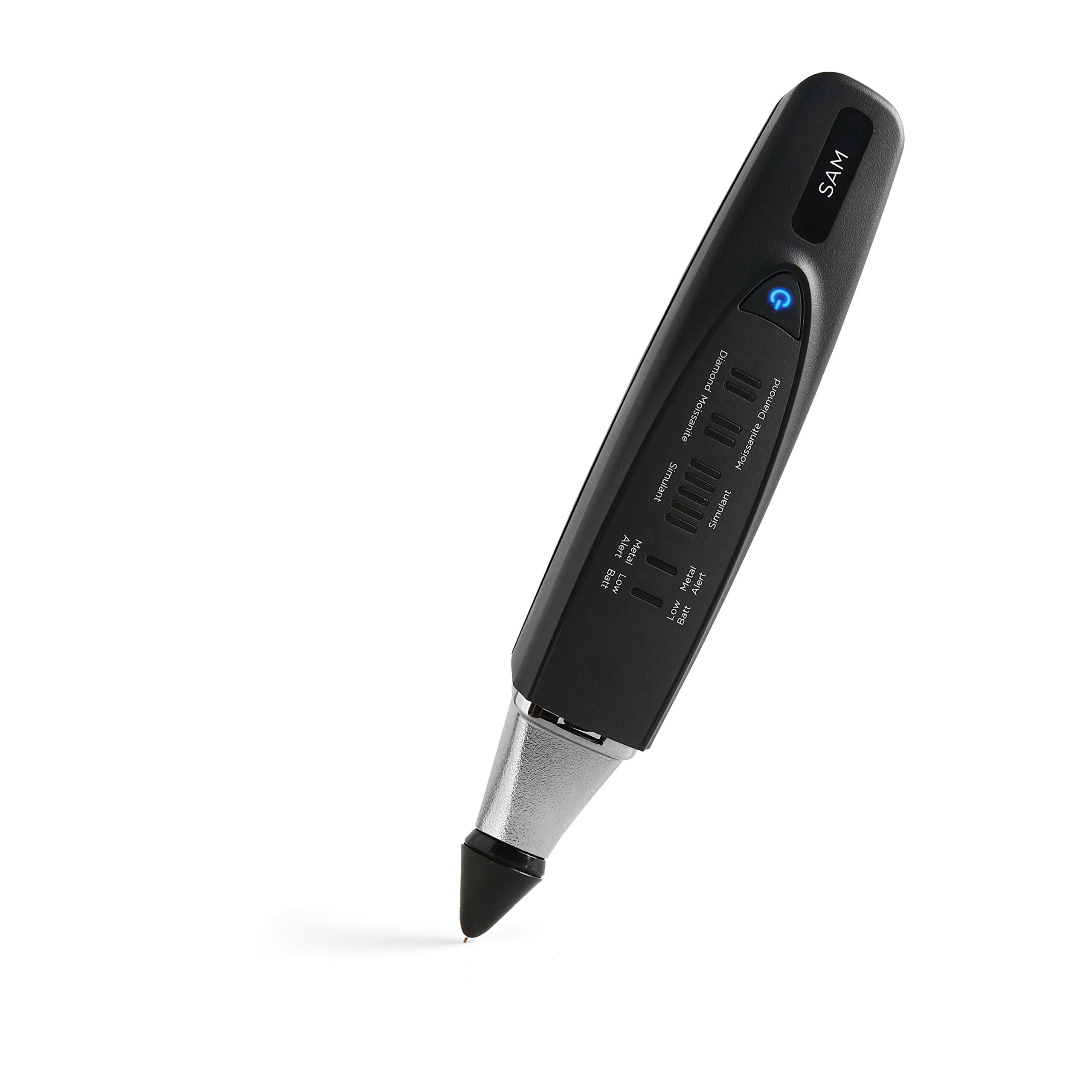 SAM by Presidium | Advanced Diamond and Moissanite Tester with Thermoelectrical Probe | Detects Low Conductivity Moissanite | 0.01–10 Carat Diamond Testing Tool