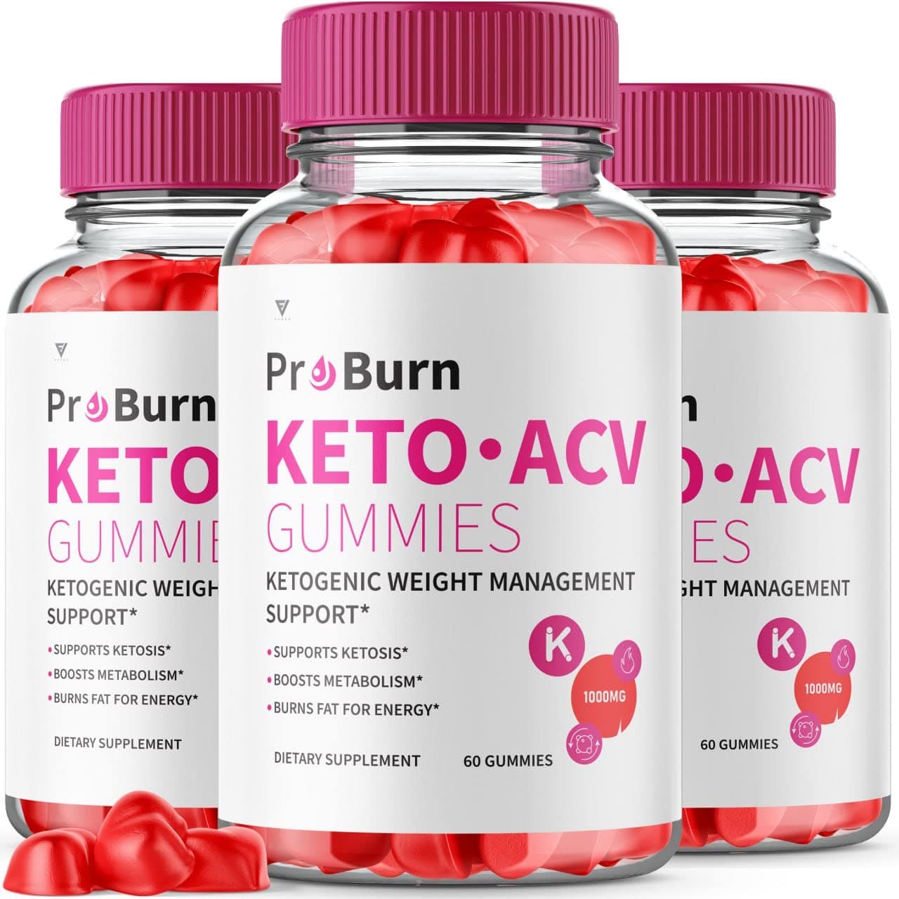 (3 Pack) Pro Burn Keto ACV Gummies Advanced, Proburn Keto ACV Gummies Plus, Pro Burn Keto Gummies SS Apple Cider Vinegar Beet Root Juice Folate B12 (180 Gummies)
