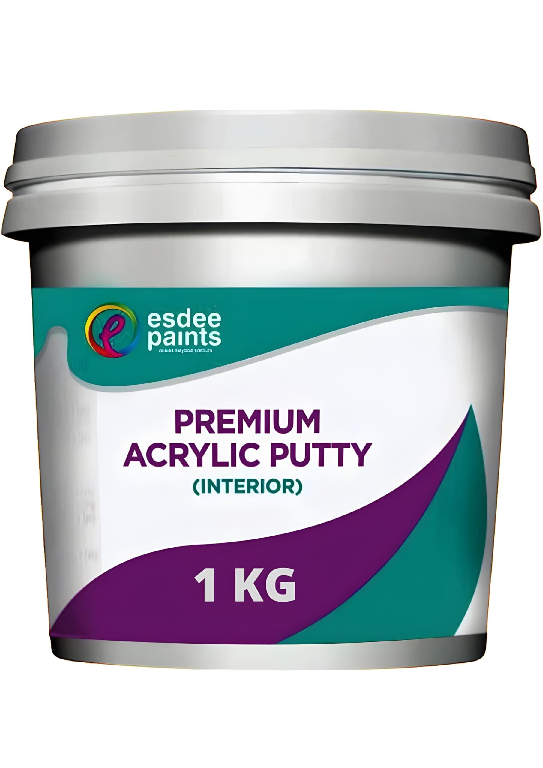 Esdee Paints Interior Acrylic Wall Putty - Ready to Use DIY Application, Sanding and Levelling, Flexible With Excellent Bonding (1 kg, White)