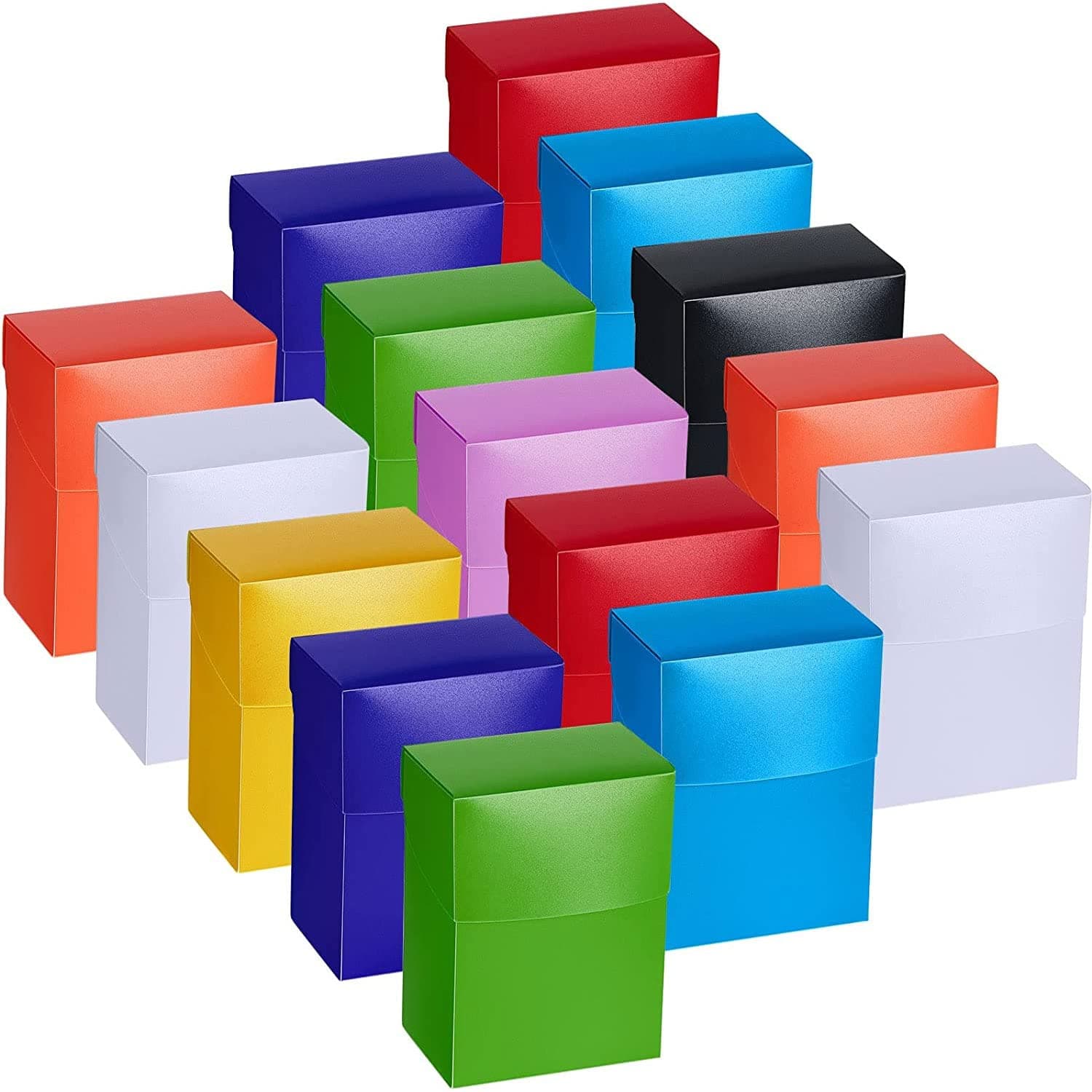 Trading Card Storage Box, Playing Card Deck Cases, 18 Pcs Graded Baseball Card Holder Container Sports Baseball Card Display Case for Basketball Football Hockey Gaming loaders, black