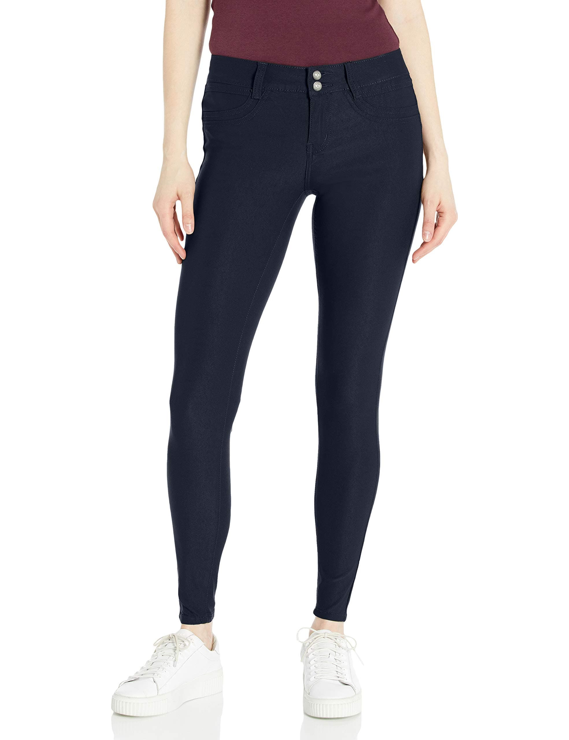 V.I.P. JEANS Women's soft stretchy white black red navy khaki pants