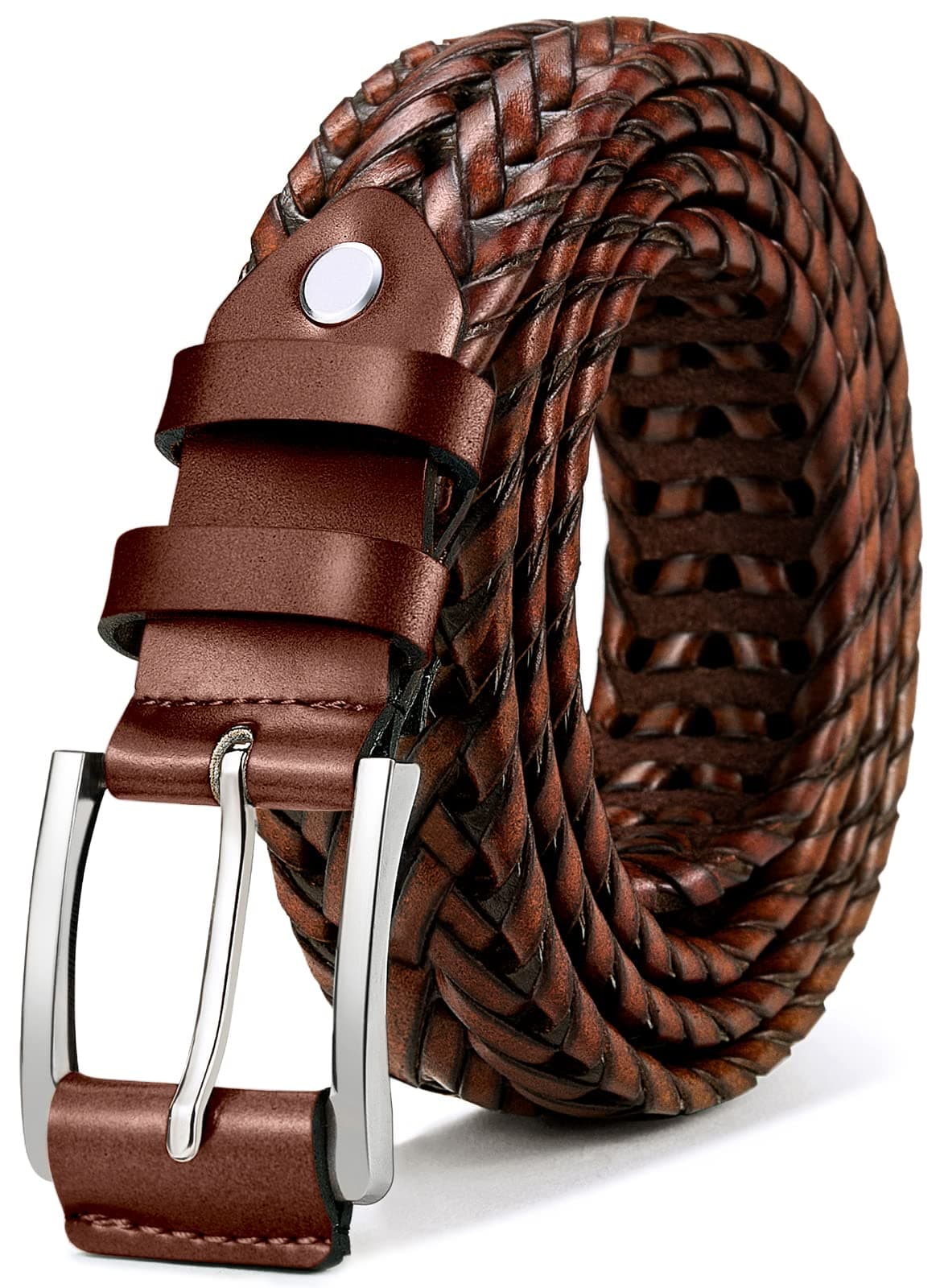 Men's Leather Belt, Reversible Belt, 31 mm for Business Suit and Jeans Belt, One Belt Reversible, Two Colours