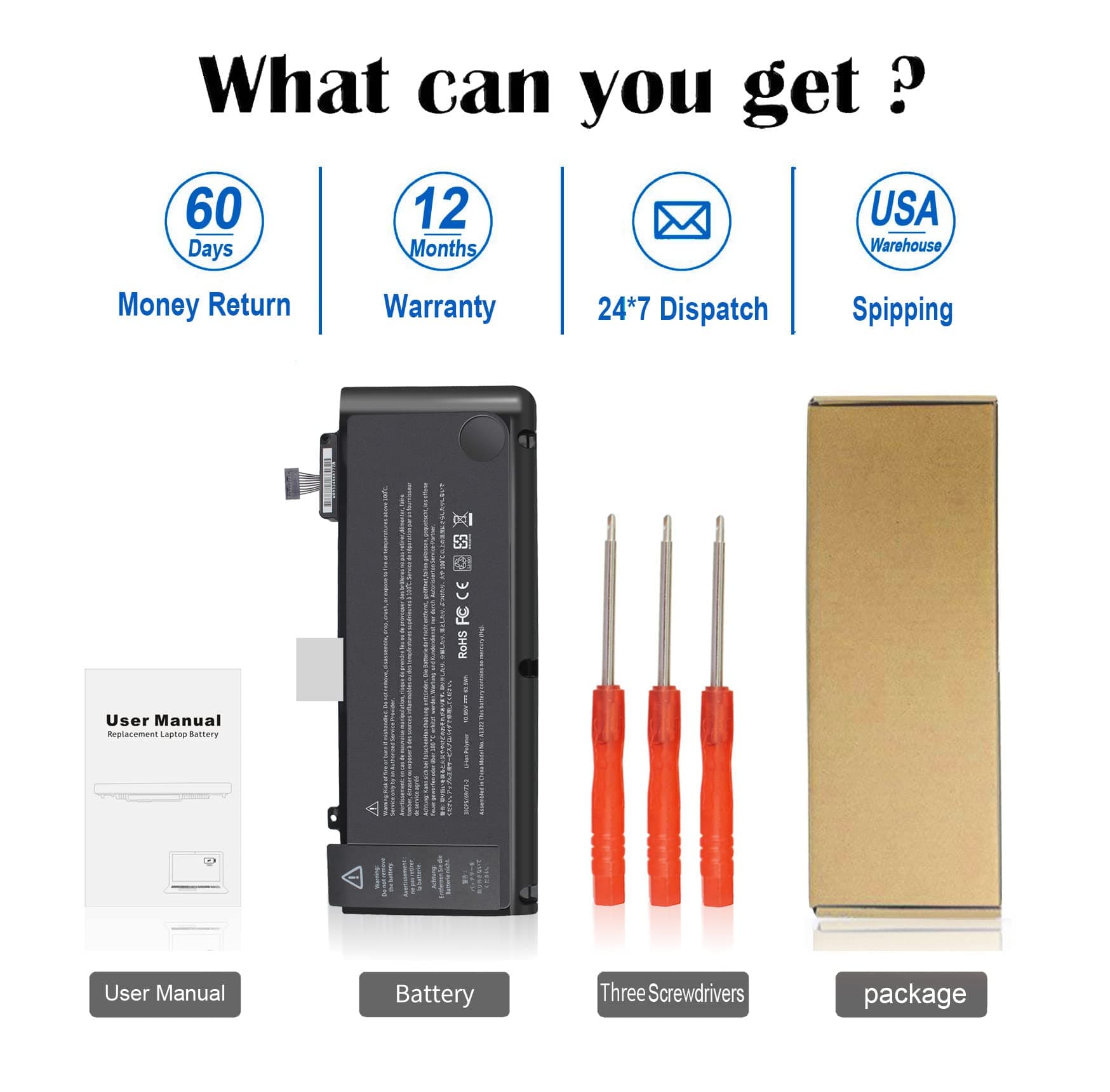 A1322 A1278 Laptop Battery