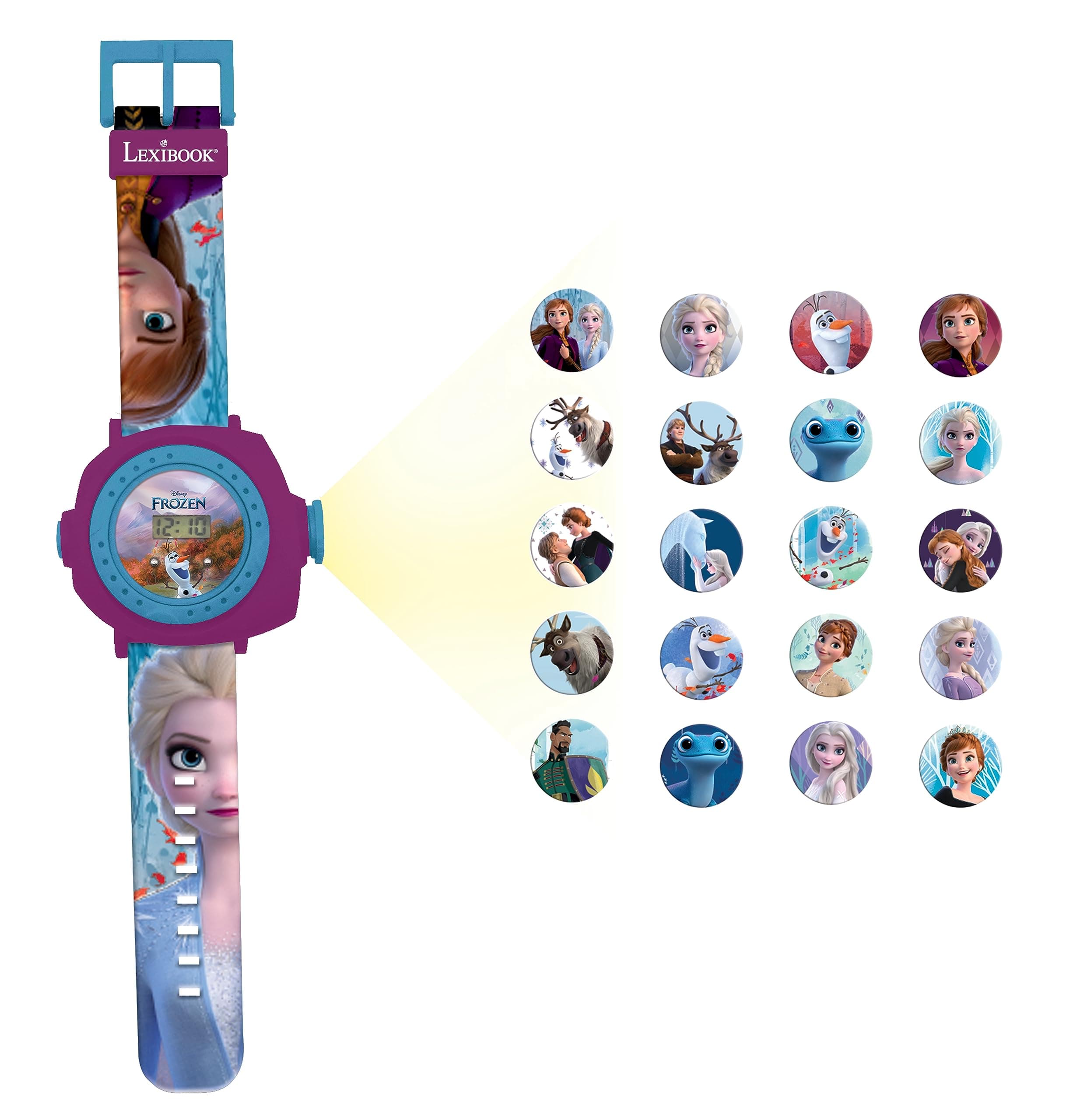 Adjustable projection watch digital screen