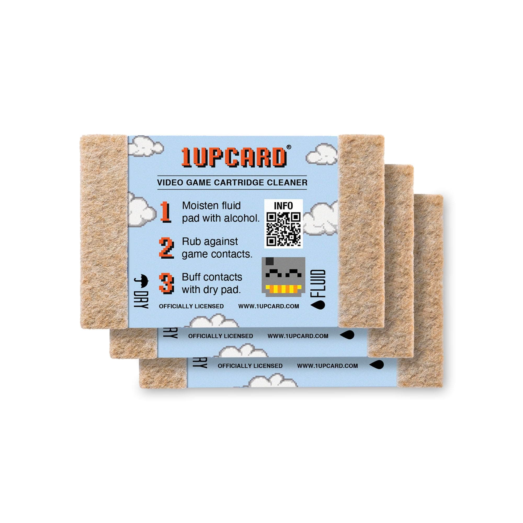 - 1UPcard Universal Game Cartridge Cleaner 3 Card Pack