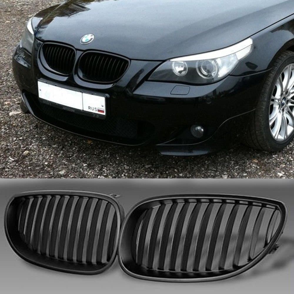 GSRECY Front Black Sport Wide Kidney Grilles Grill For E60 E61 M5 5 Series 2003-2009