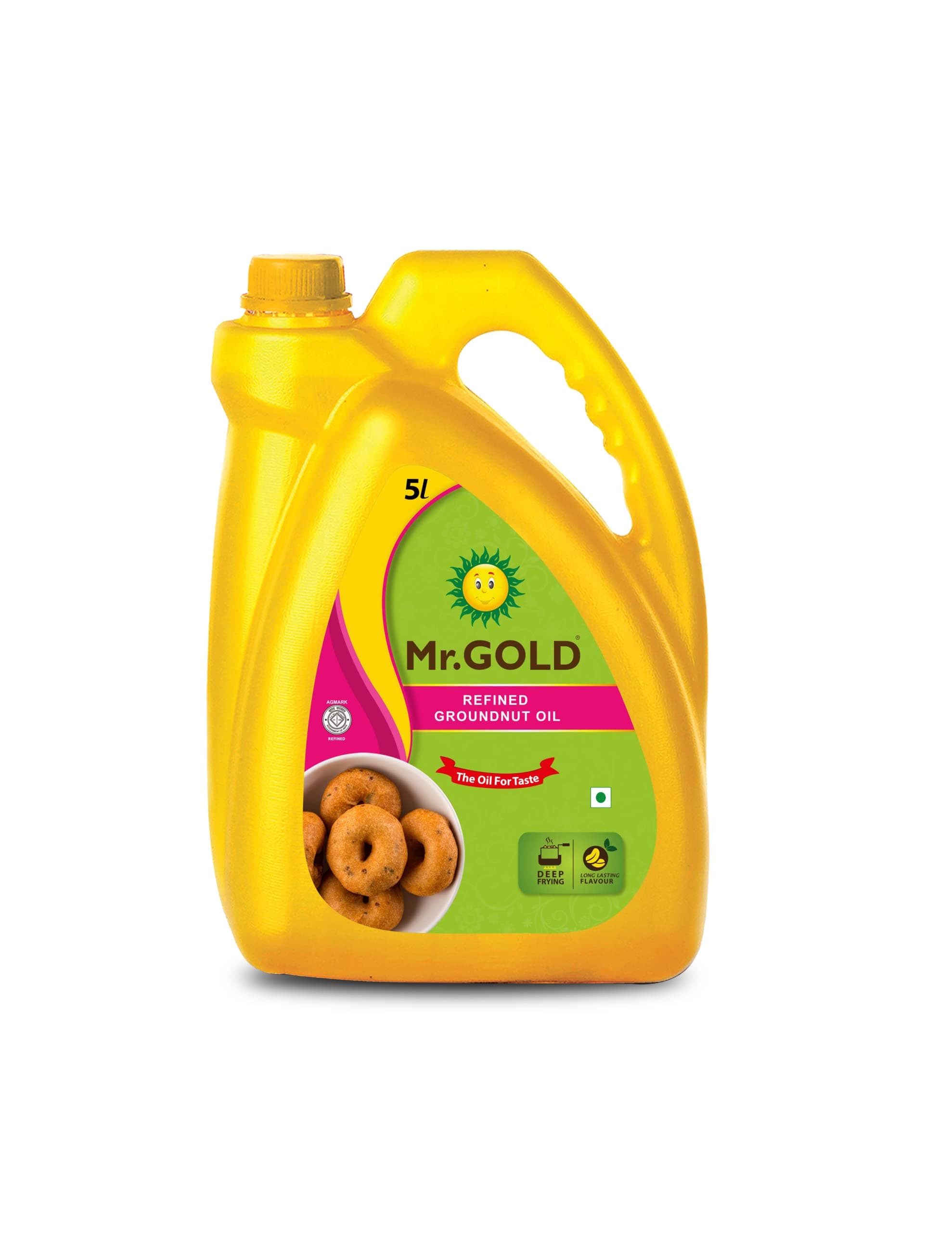 - Mr. Gold Refined Groundnut Oil Can, 5L | Pure | Natural | No preservatives | No artificial fragrances- Total 5L