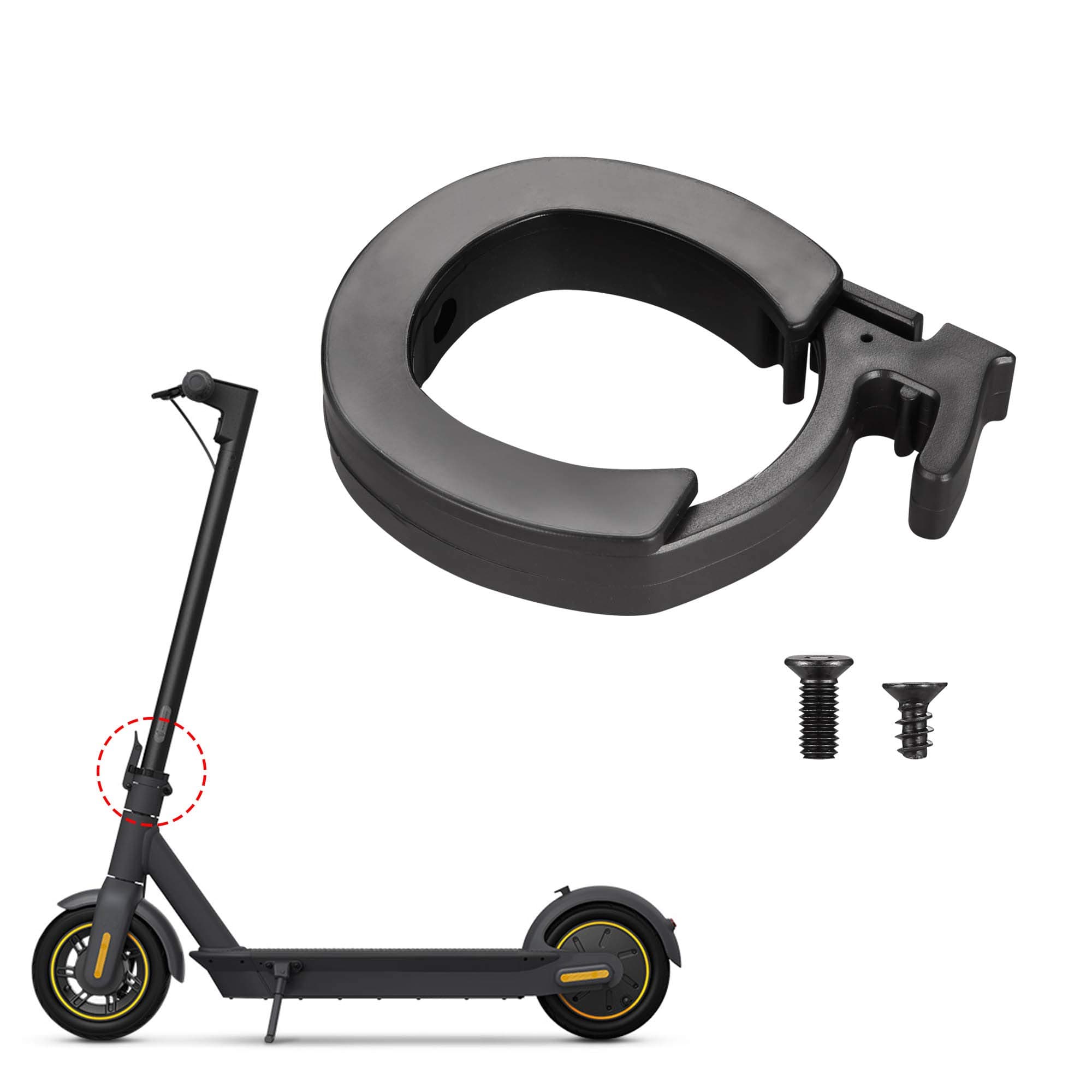 Front Round Locking Ring Folding Guard Ring Compatible with Ninebot MAX G30 Electric Scooter Parts